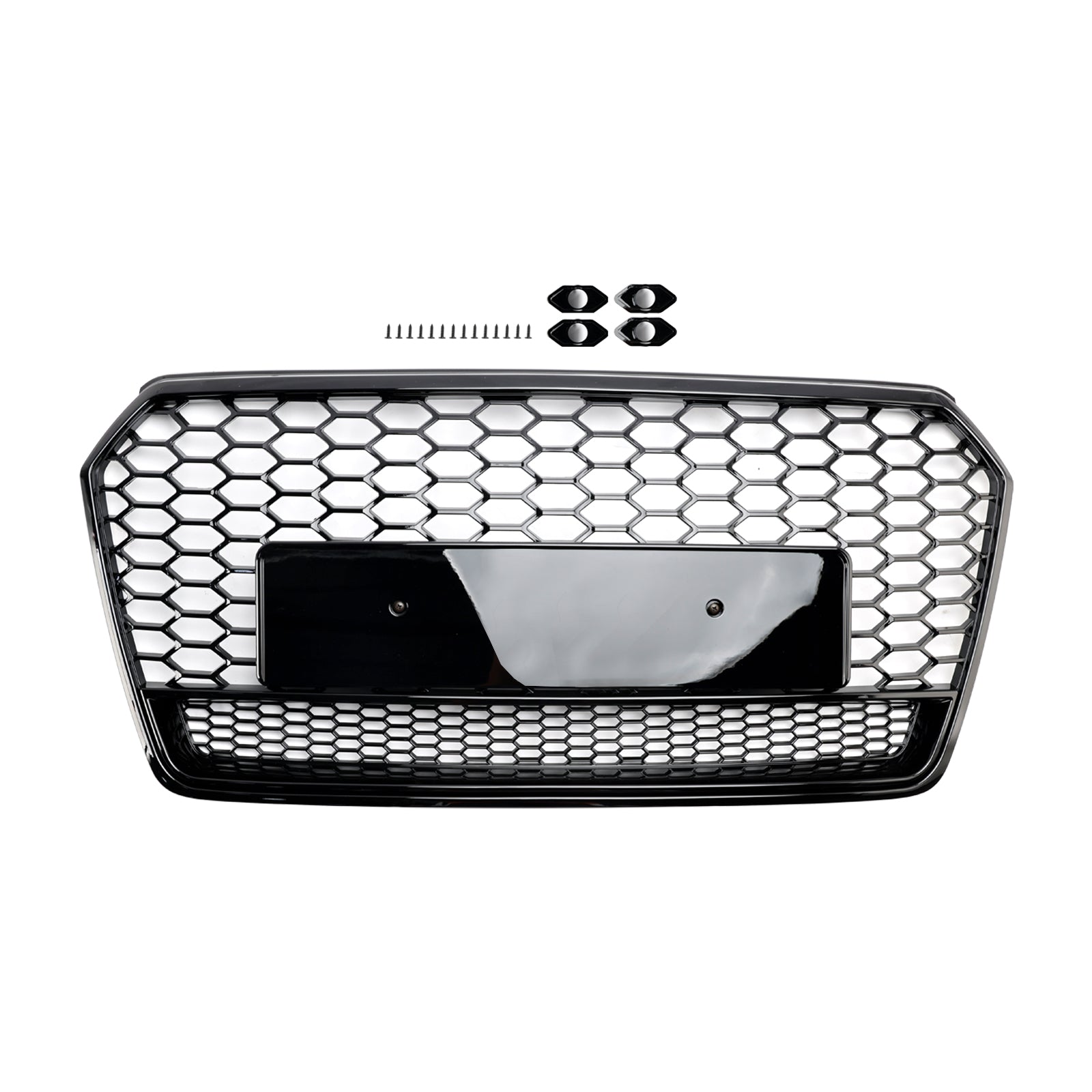 Audi A7 C7 S7 RS7 2016-2018 Zwart honingraatstijl voorbumpergrille