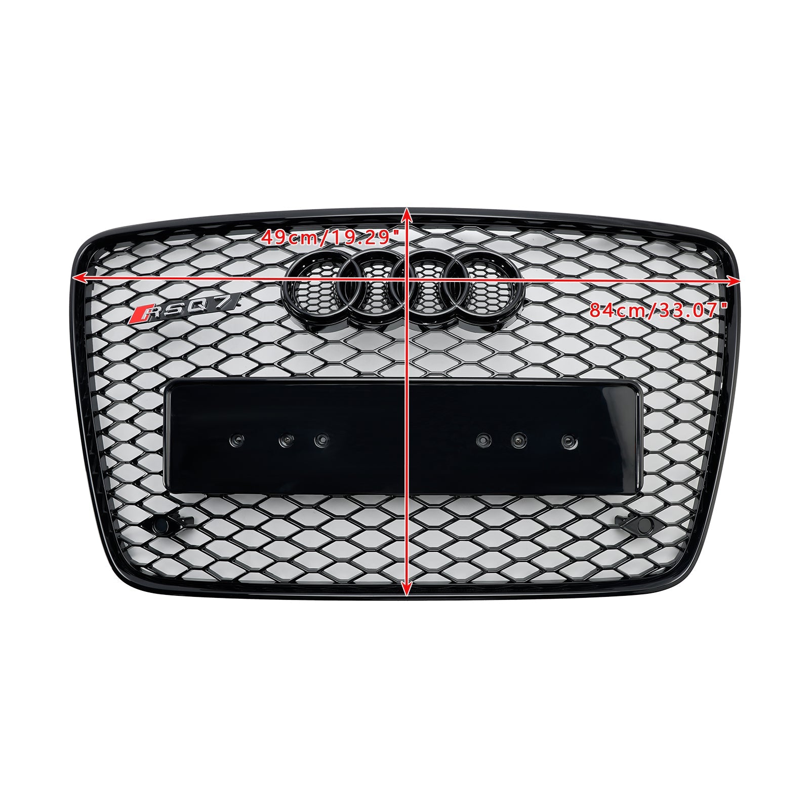 Grille de ventilation de radiateur de pare-chocs avant noir brillant Audi Q7 2005-2015