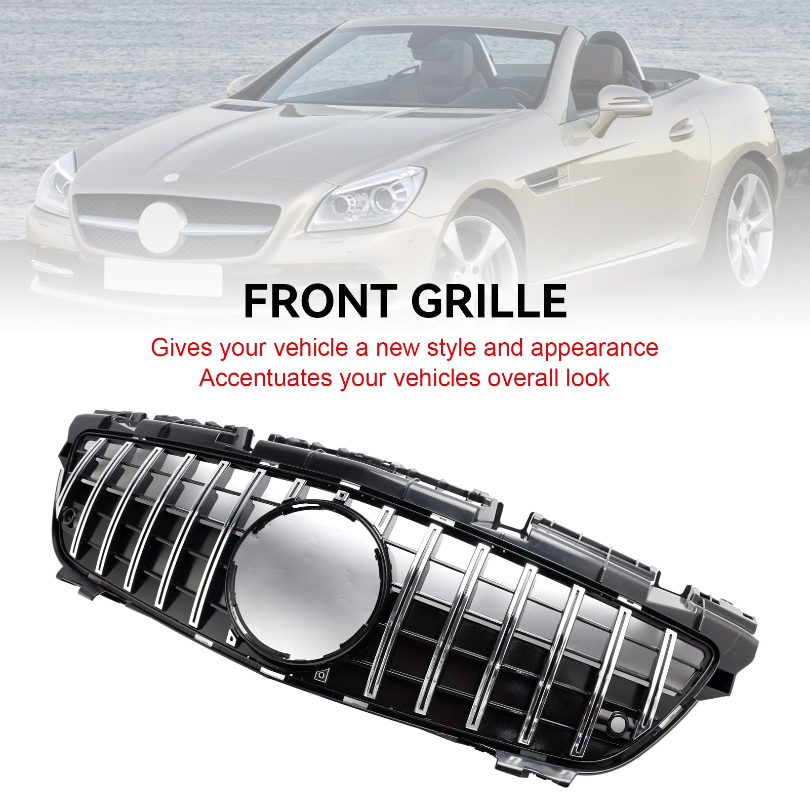 Chromowany grill przedni do Mercedesa SLK klasy R172 SLK55 2011-2016