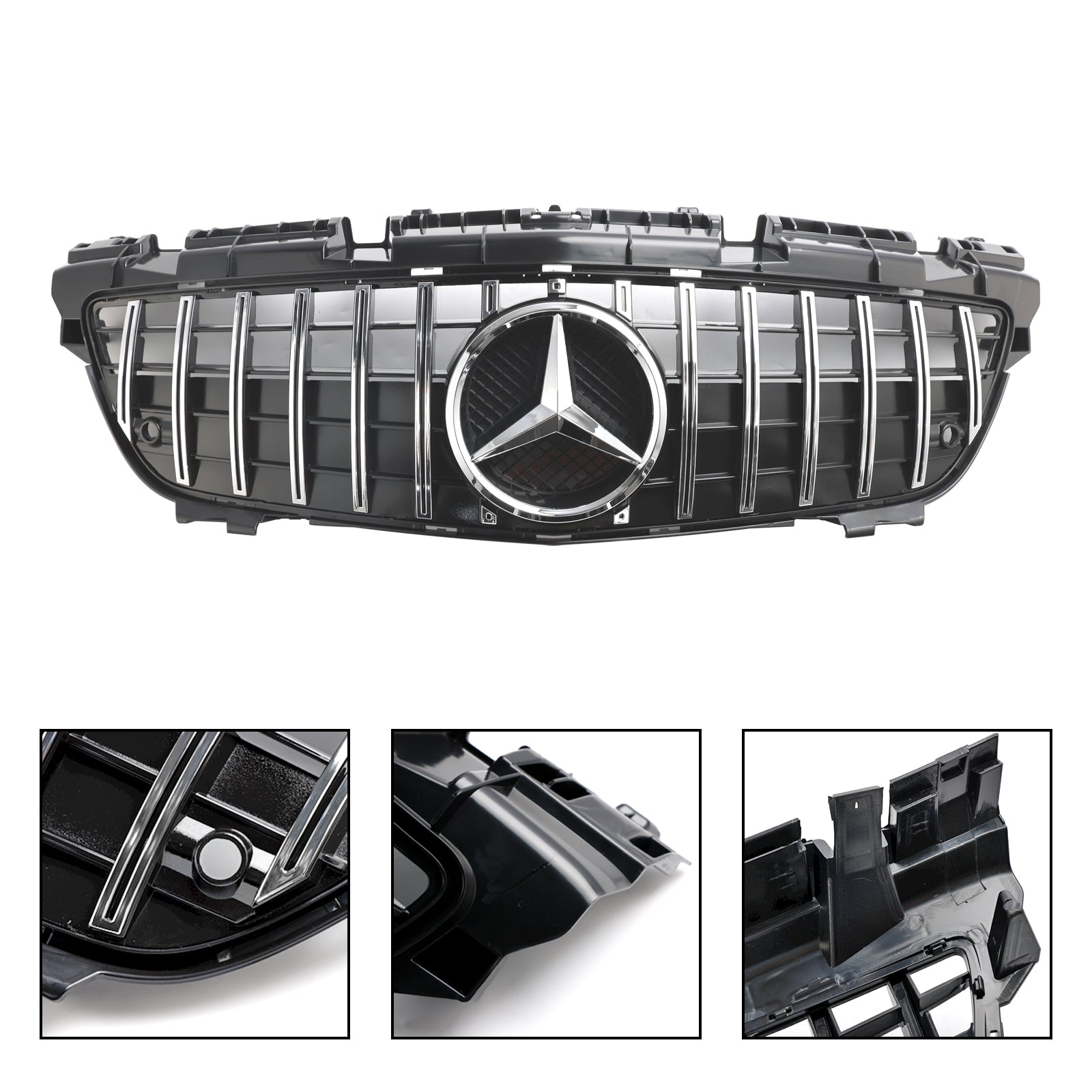 Chrome Front Radiator Grill Grill voor Mercedes SLK-Klasse R172 SLK55 2011-2016
