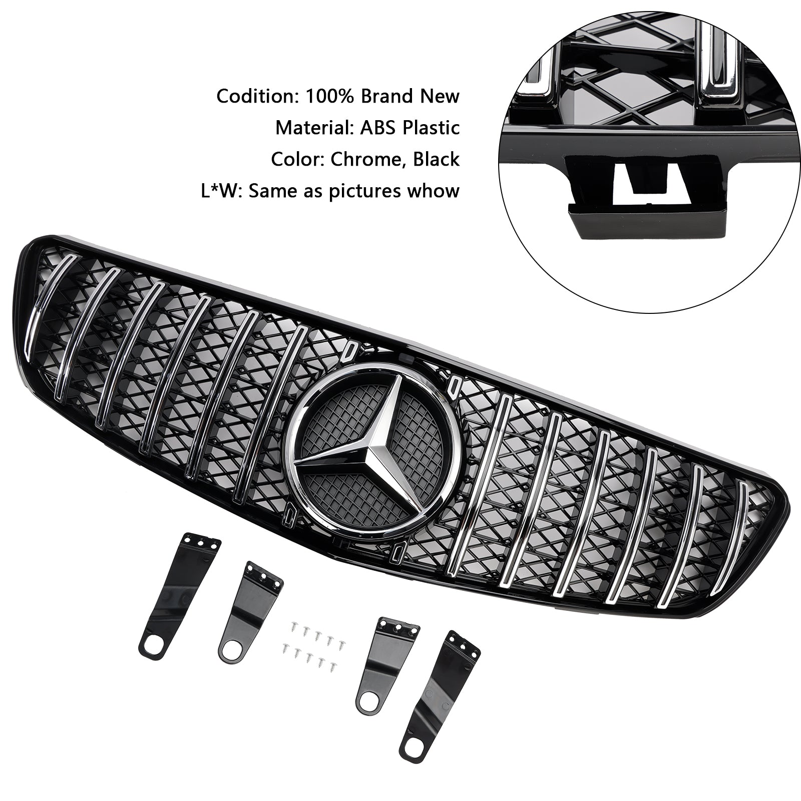 Mercedes-Benz R-Klasse voorbumpergrille W251 R350 R500 2005-2009