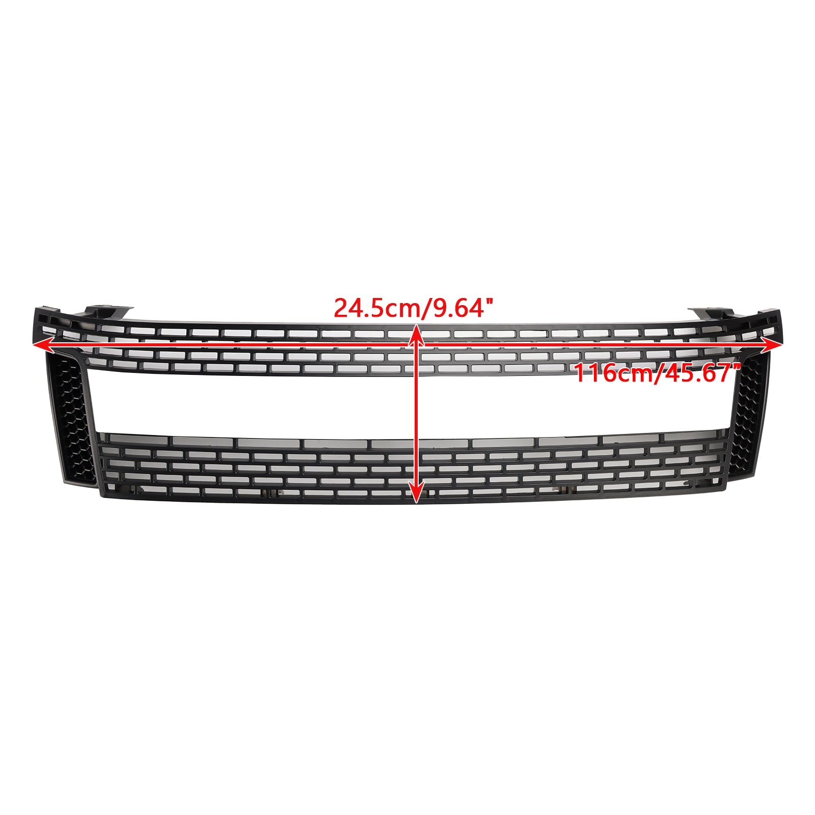 2012-2015 Ford Ranger T6 PX1 Raptor sprednja rešetka, zgornji odbijač, mat črna zamenjava rešetke z LED lučmi