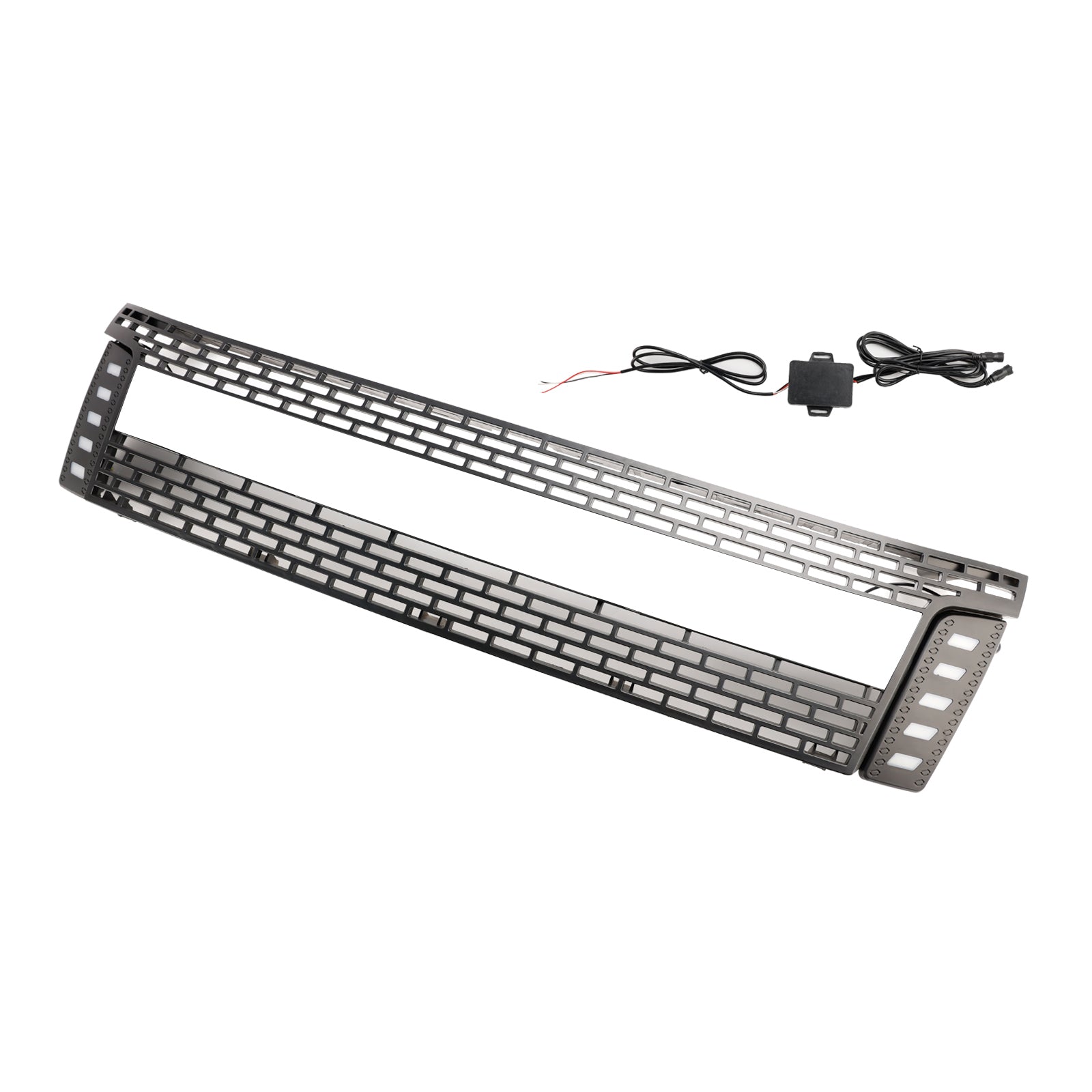2012-2015 Ford Ranger T6 PX1 Raptor sprednja rešetka, zgornji odbijač, mat črna zamenjava rešetke z LED lučmi