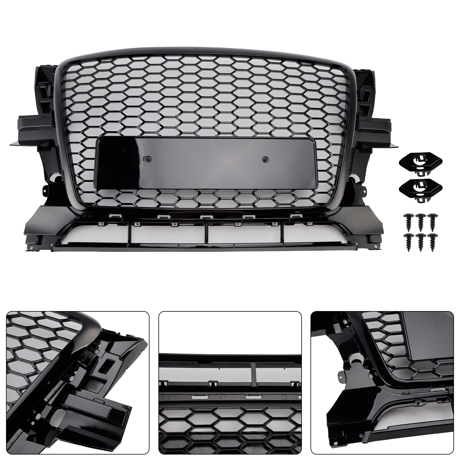 Glanzend Zwart Voorbumperrooster voor Audi Q5 2009-2012 8R0853651B