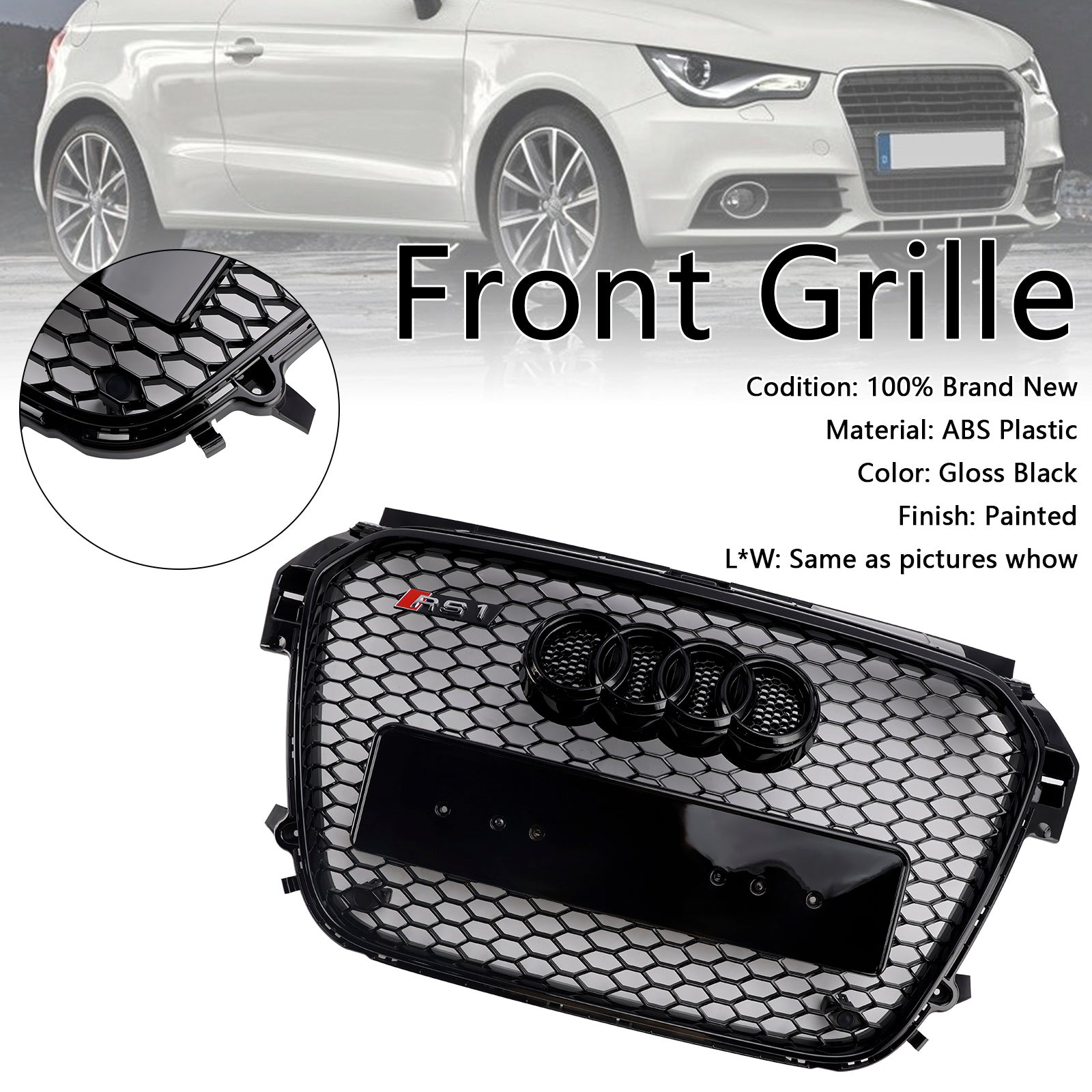 Sprednja paleta Audi A1/A1 S-Line 2010-2015 v satju/baru