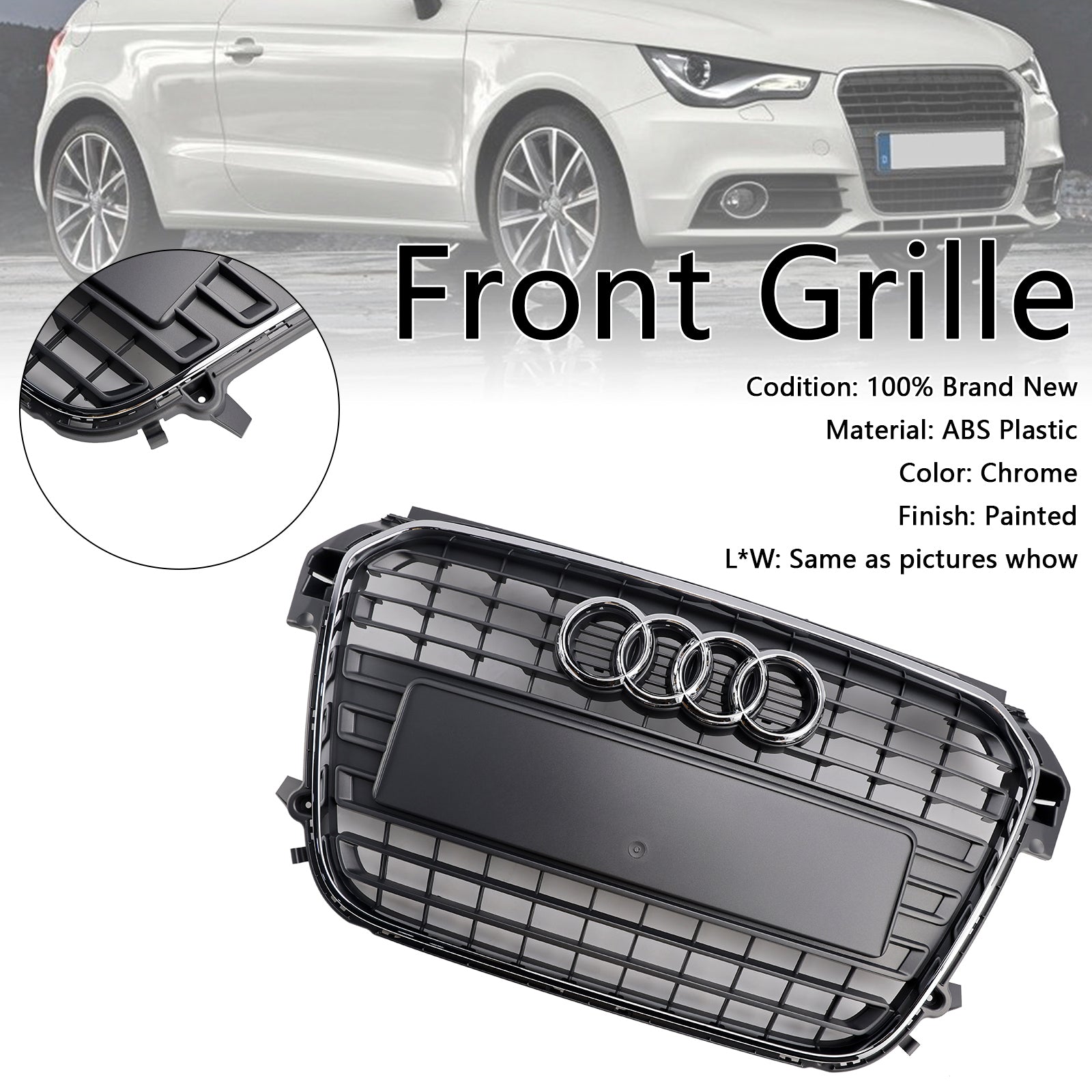 Sprednja paleta Audi A1/A1 S-Line 2010-2015 v satju/baru