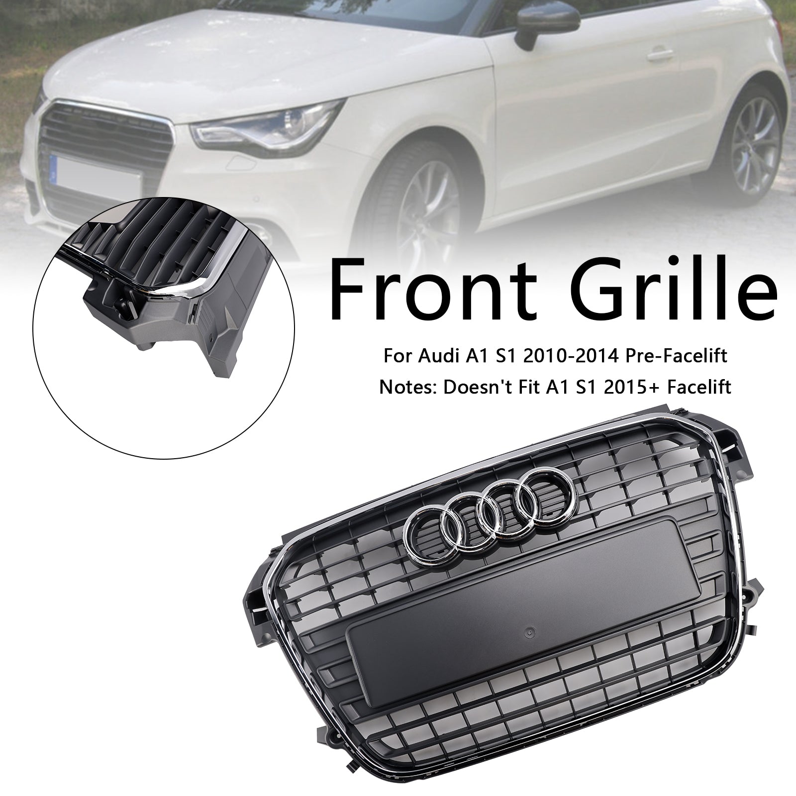 Sprednja paleta Audi A1/A1 S-Line 2010-2015 v satju/baru