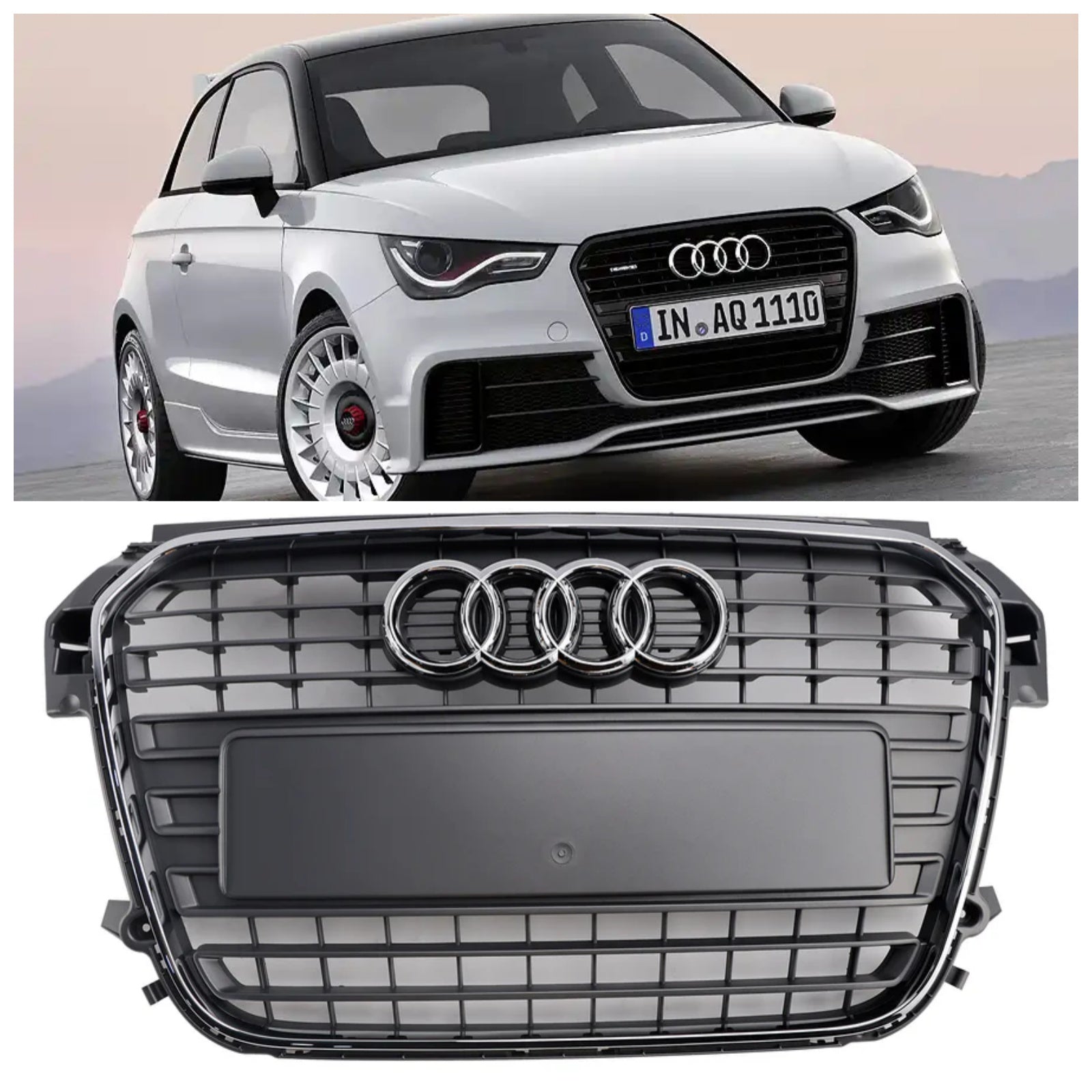 Audi A1/A1 S-Line 2010-2015 Voorpalet in Honeycomb/Bar