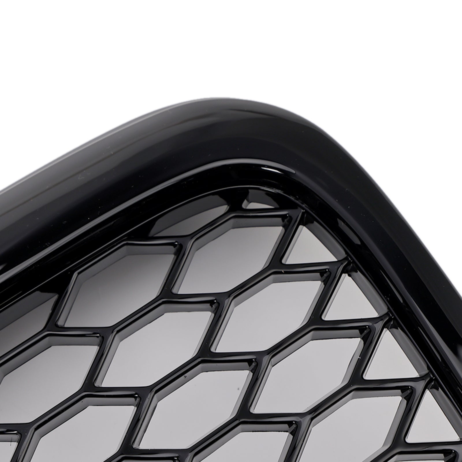 Griglia anteriore a nido d'ape nera per paraurti per Audi A6 C6 pre-restyling (2004-2008)
