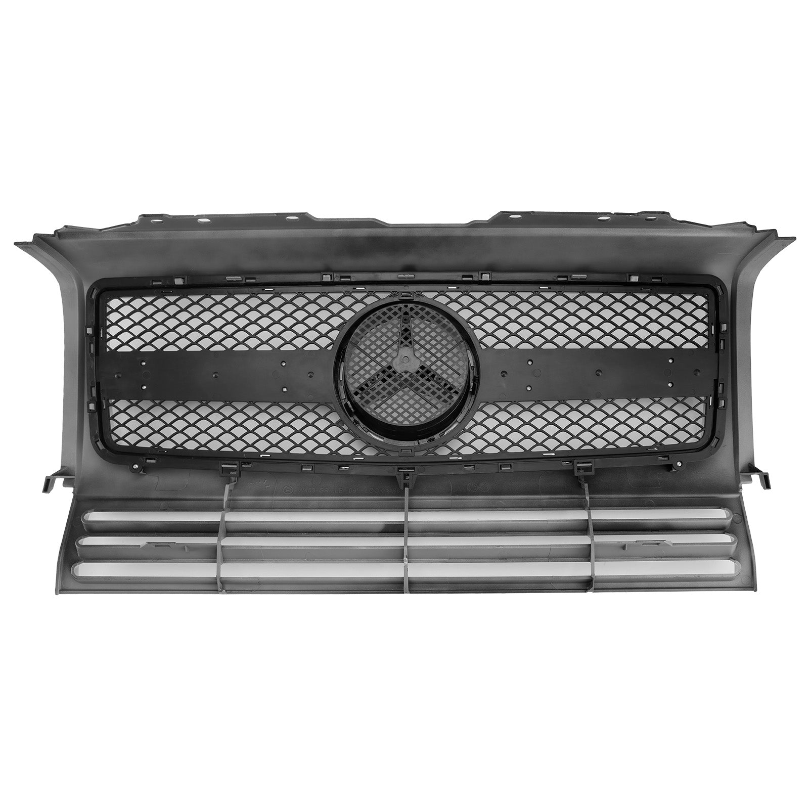Grille de pare-chocs avant chromée noire générique pour Mercedes Benz W463 1990-2018