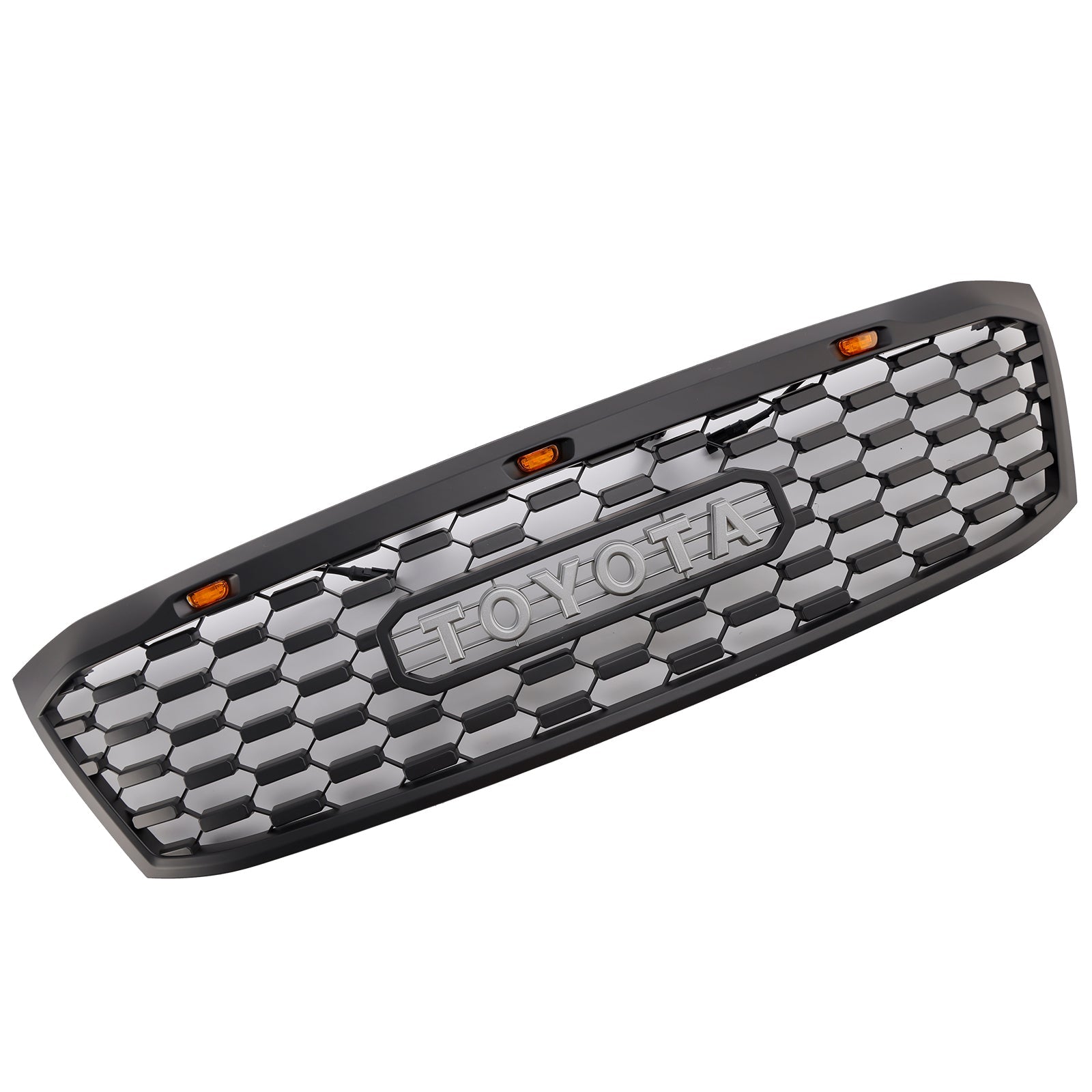 Grid de parachoques delantero LED negro para Toyota Hilux N70 Pre-Lifting 2005-2011