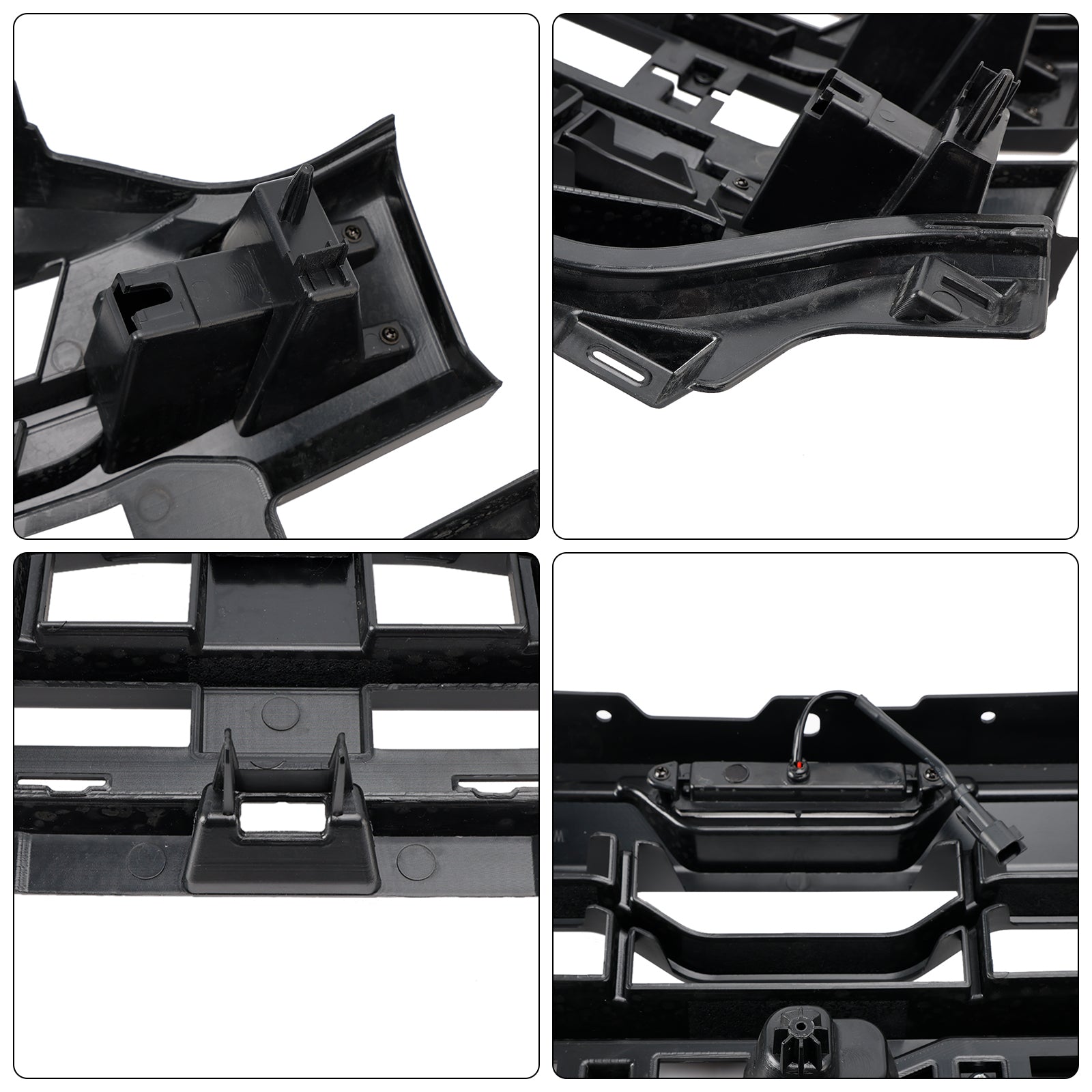 Cuadrícula de parachoques delantero LED negro para Ford F150 2024+