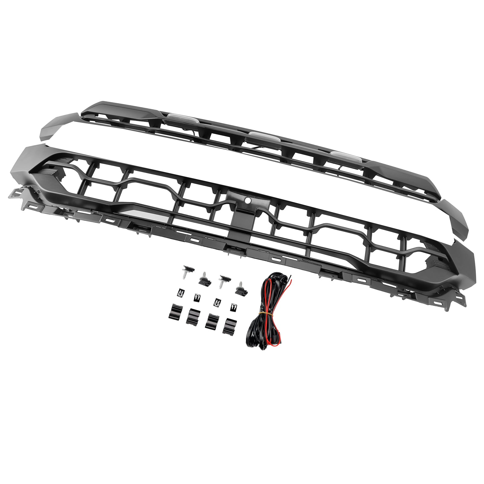 Grille de pare-chocs avant noire à LED pour Ford F150 2024+
