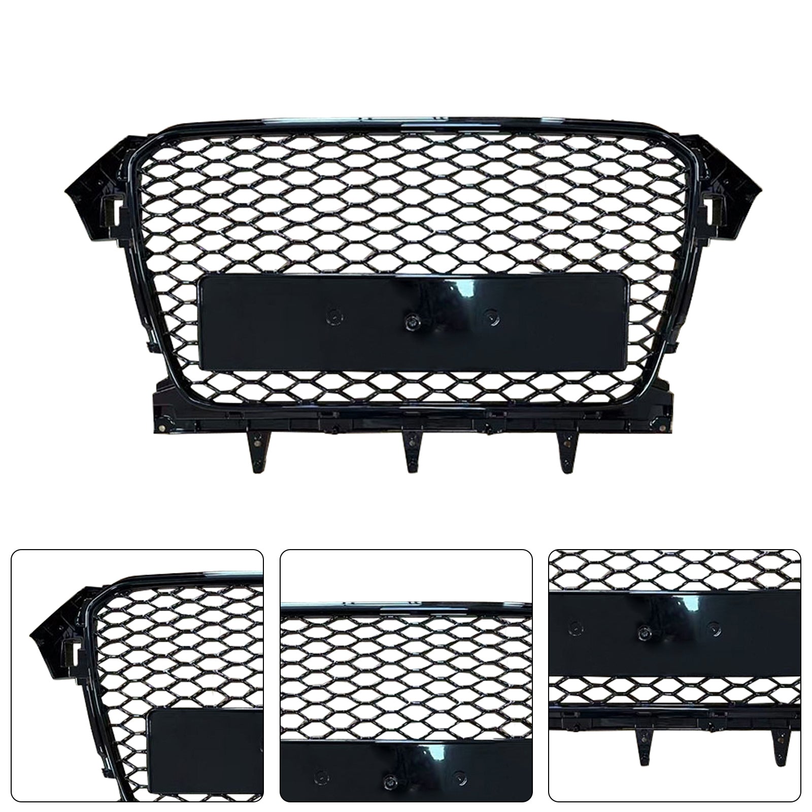 Grille de pare-chocs avant style RS4 pour Audi A4 B8.5 Allroad 2013-2016 uniquement