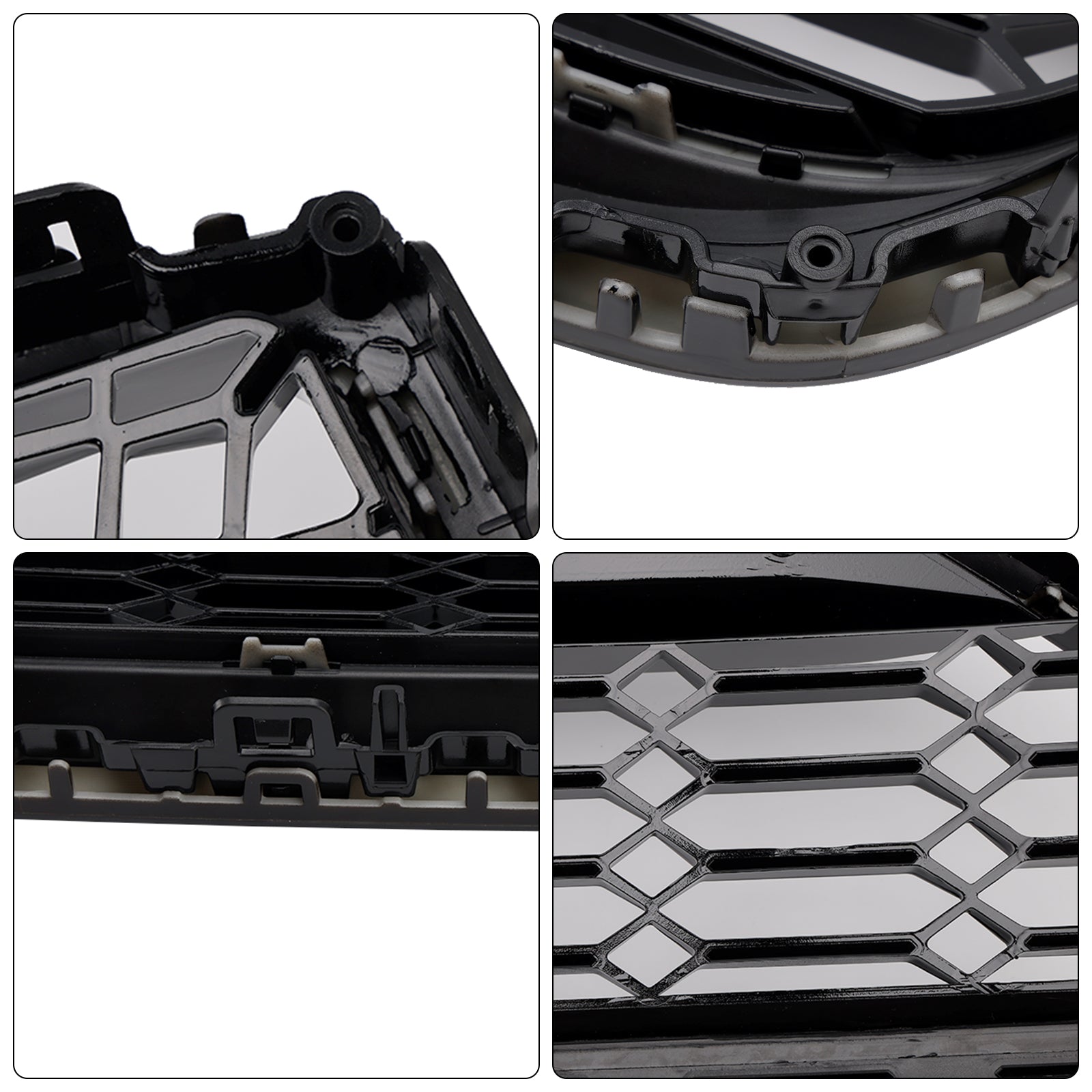 Brillant Black Front Bumper Grid voor Audi A7 C8/Sline/S7 2019-2024