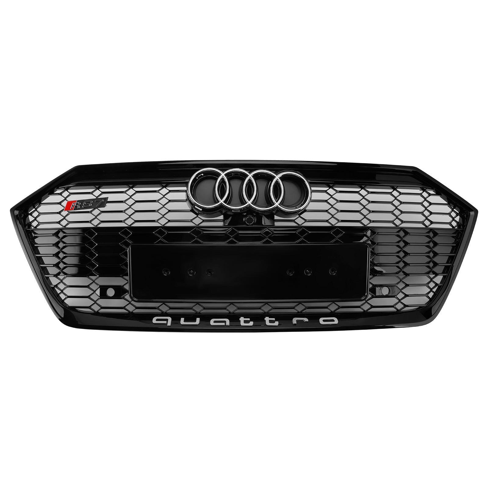 Brillant Black Front Bumper Grid voor Audi A7 C8/Sline/S7 2019-2024
