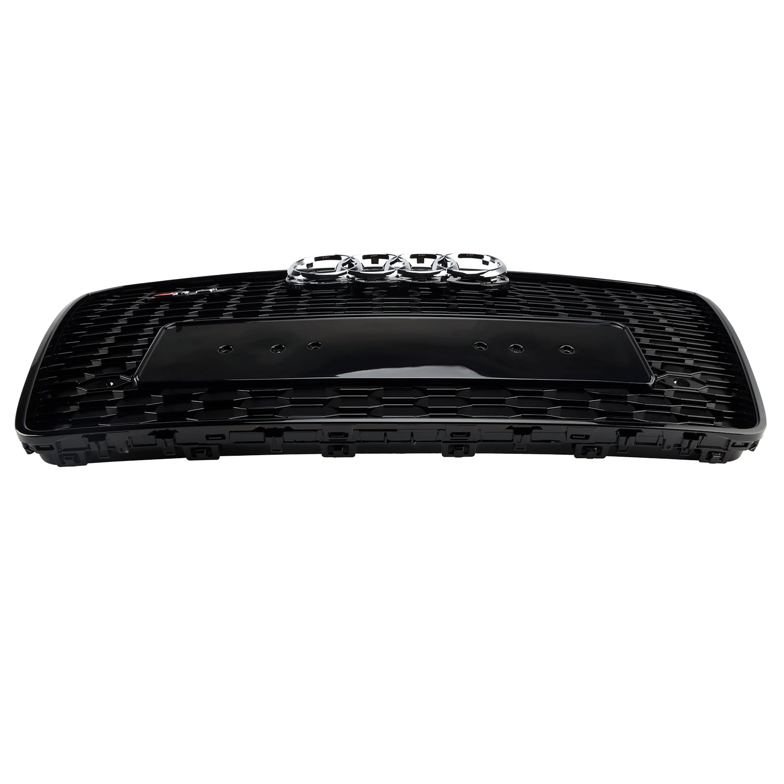 Grille de pare-chocs avant style nid d'abeille noire pour Audi A8 S8 RS8 2015-2017