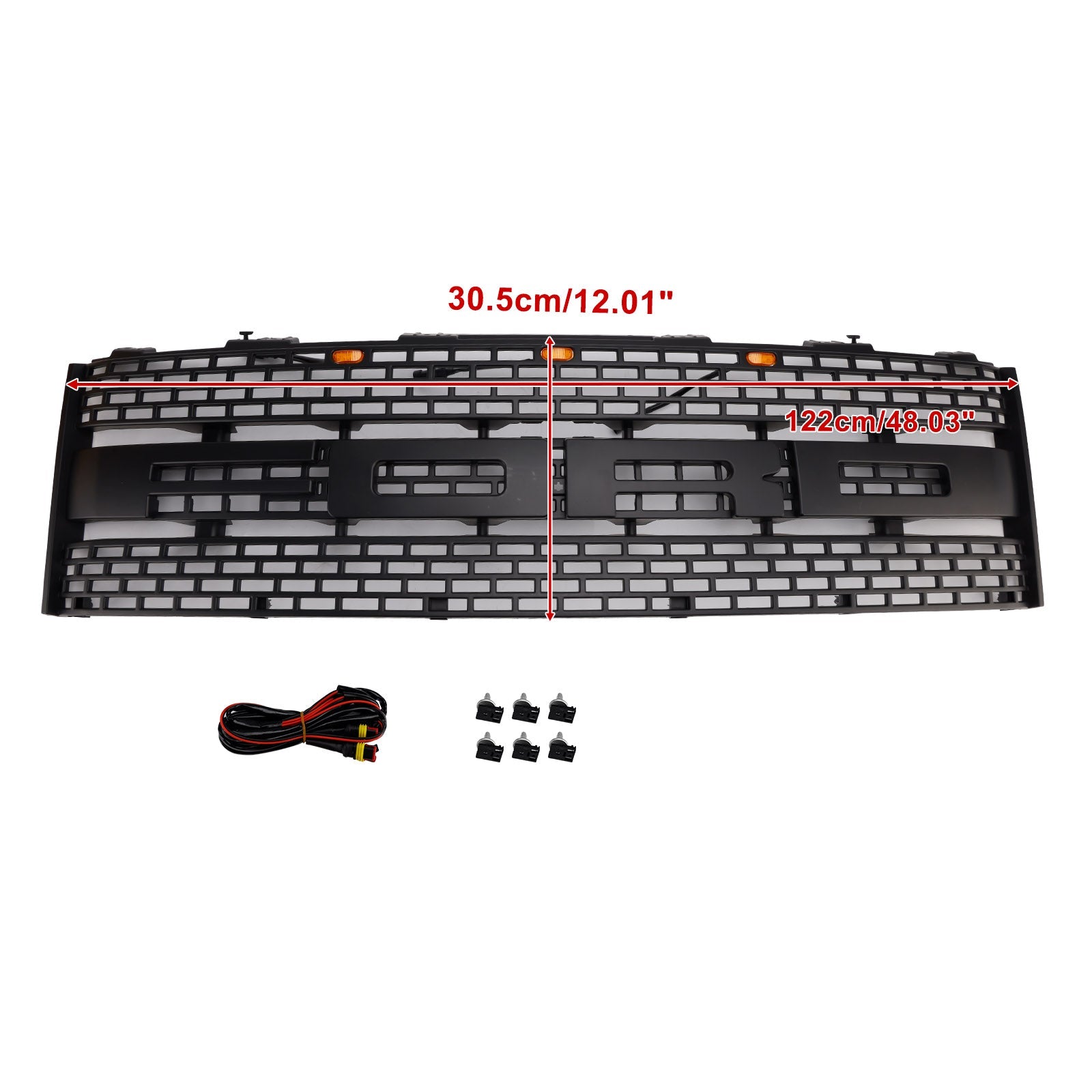 Rejilla de parachoques delantero sin cámara de orificio para Ford F-150 Raptor 2010-2014 CL3Z8200DA