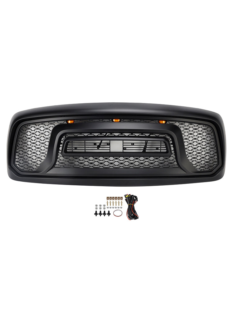 Grille de pare-chocs avant style rebelle pour Dodge RAM 1500/2500/3500 2002-2005