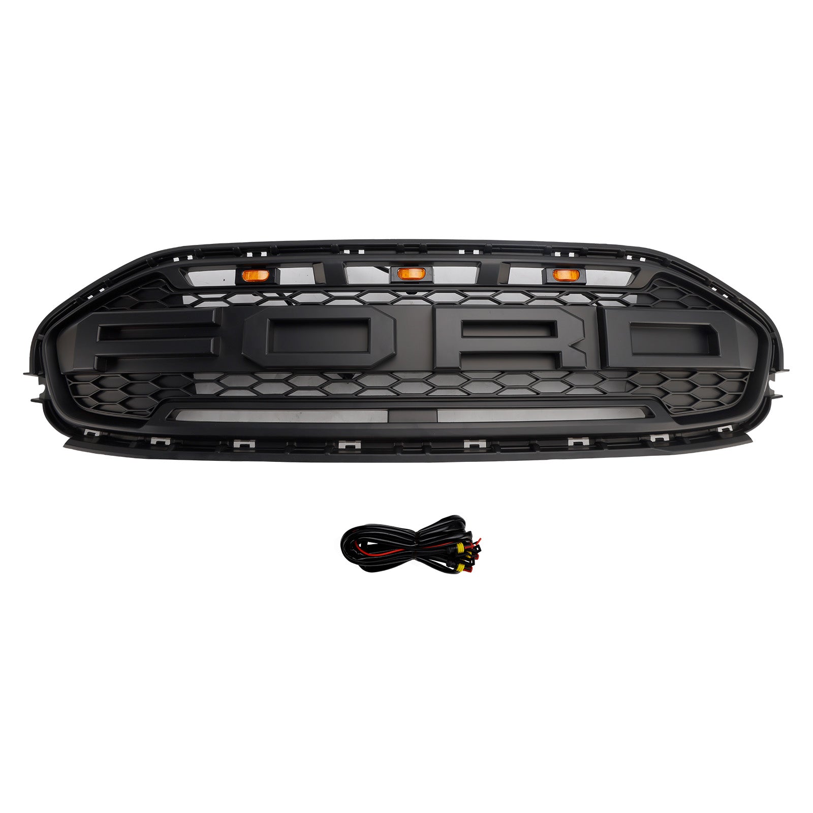 Calandre de pare-chocs avant noire avec LED pour Ford Transit Connect 2019-2023