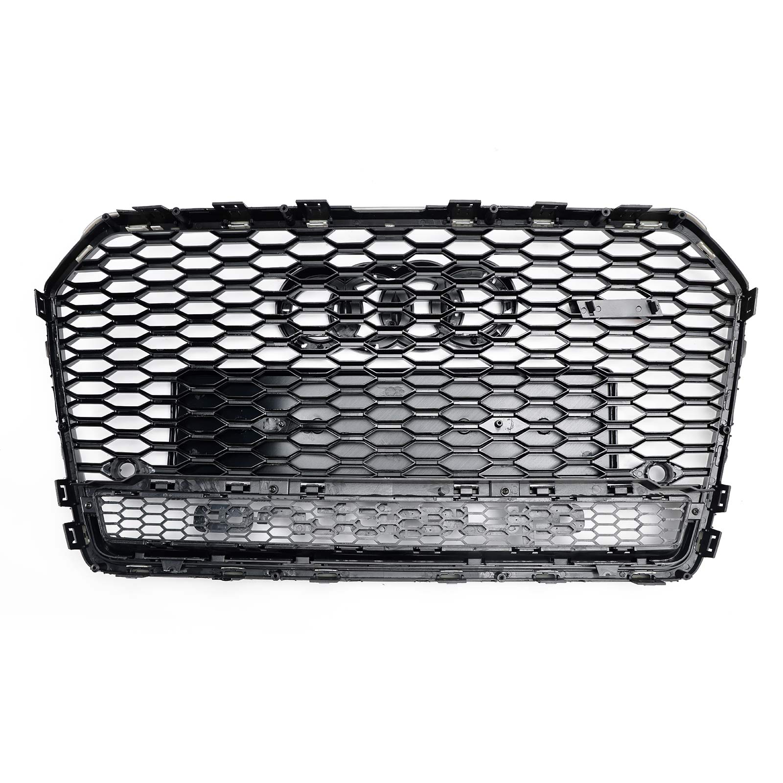 2016-2018 Audi A6 S6 C7 C7PA RS6 Style Grille de calandre en nid d'abeille noire