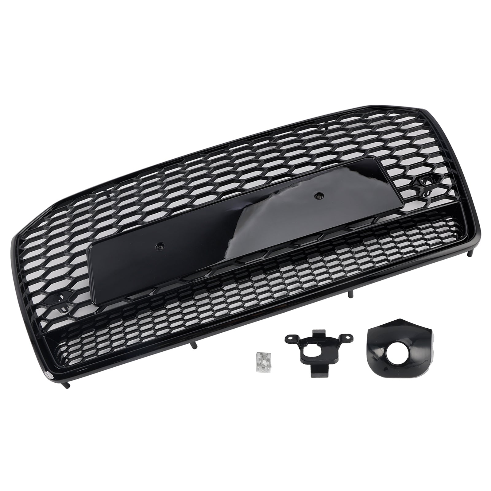 Calandre avant en nid d'abeille style RS6 pour Audi A6 S6 C7 2016-2018, noire