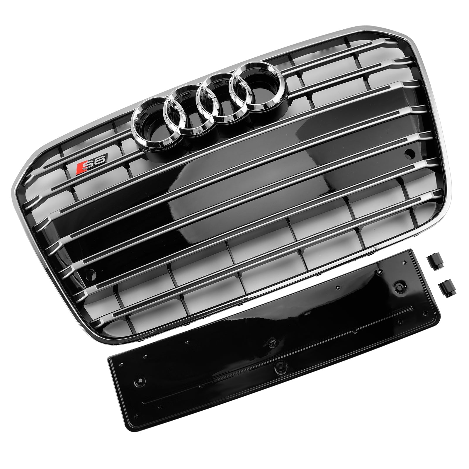 Grille de pare-chocs avant chromée pour Audi A6 C7 S6 2012-2015