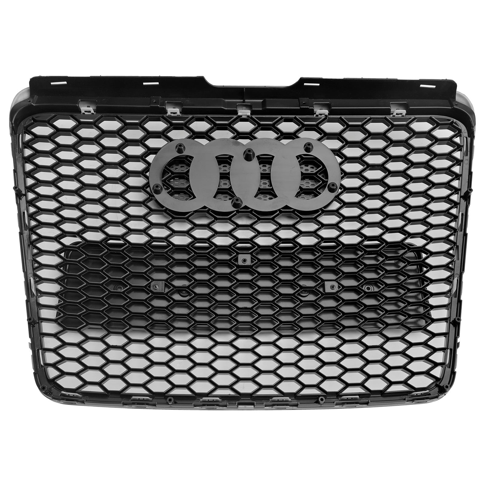 Grille de pare-chocs avant en nid d‘abeille noire pour Audi A6 C6 Facelift 2008-2011