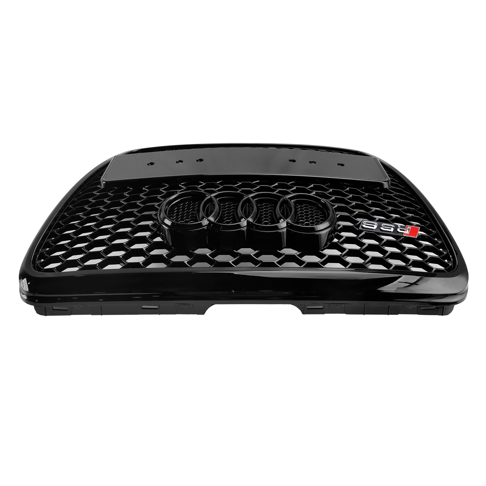 Grille de pare-chocs avant en nid d‘abeille noire pour Audi A6 C6 Facelift 2008-2011