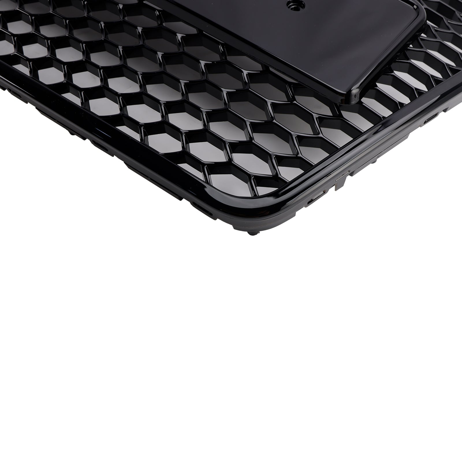 Grille de pare-chocs avant en nid d‘abeille noire pour Audi A6 C6 Facelift 2008-2011