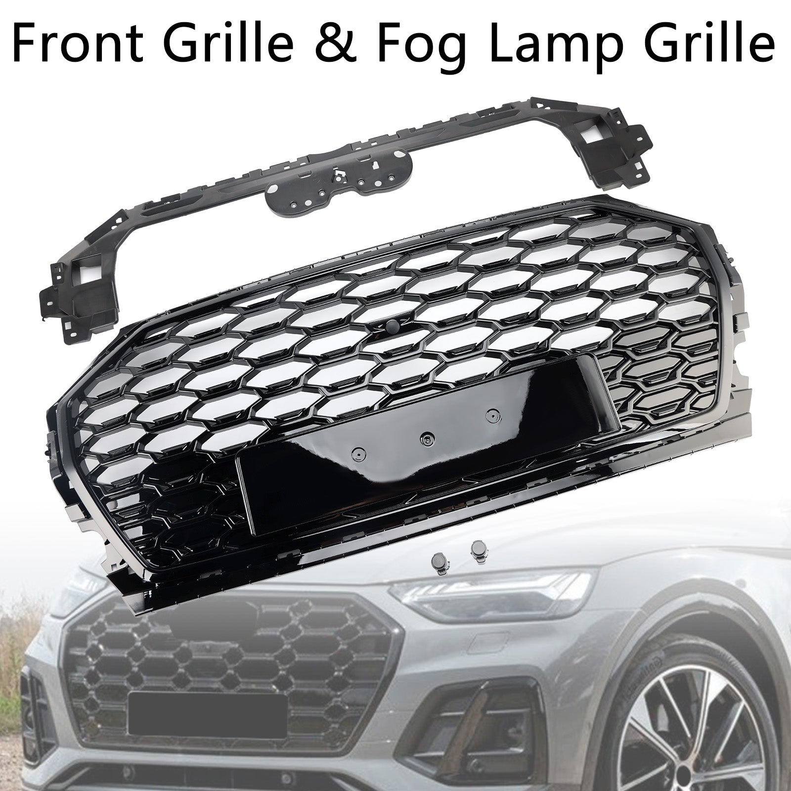 Calandre avant en nid d'abeille pour Audi Q5 SQ5 RSQ5 2021-2025