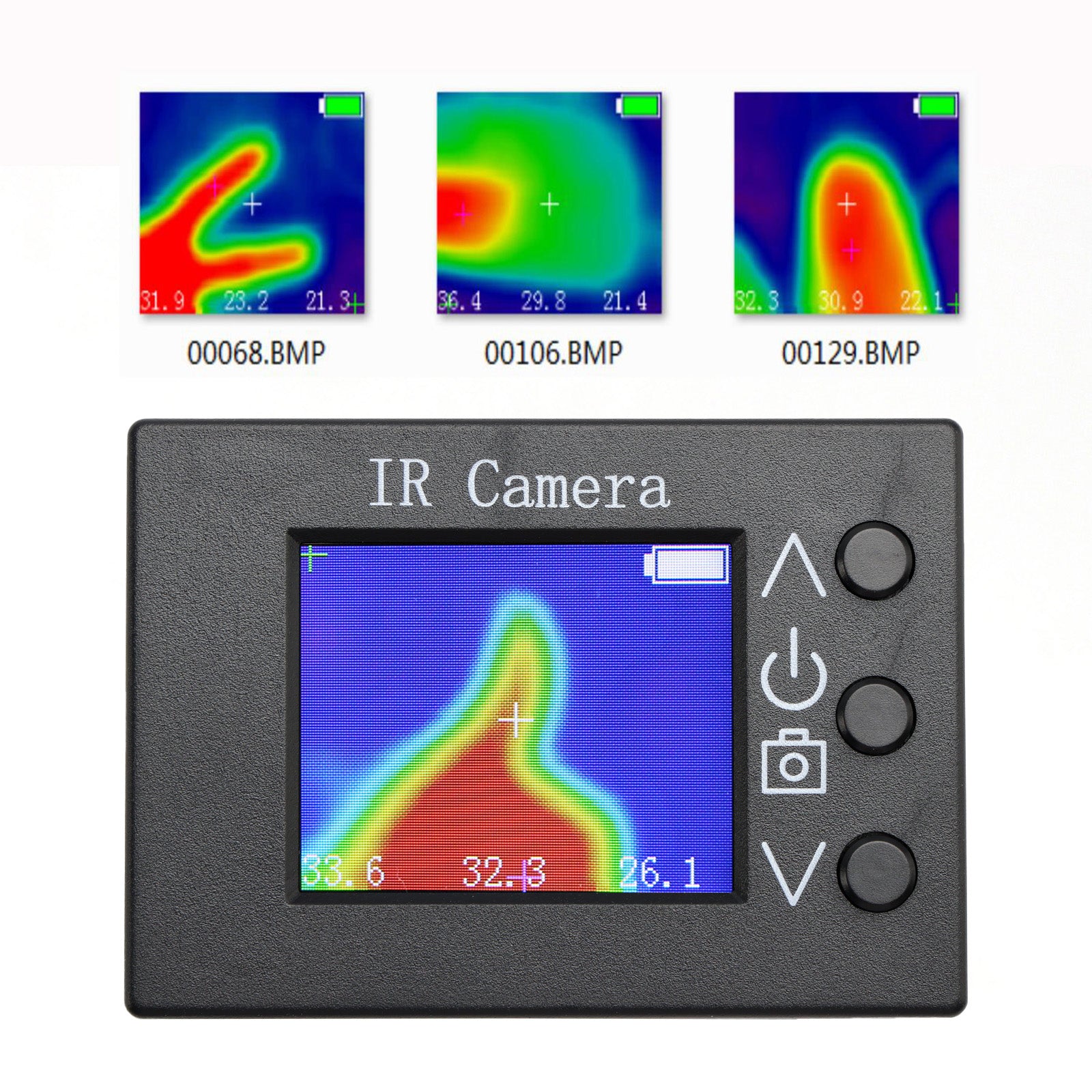 Cámara termográfica MLX90640 Detección de sensor de temperatura infrarrojo de 1,8"