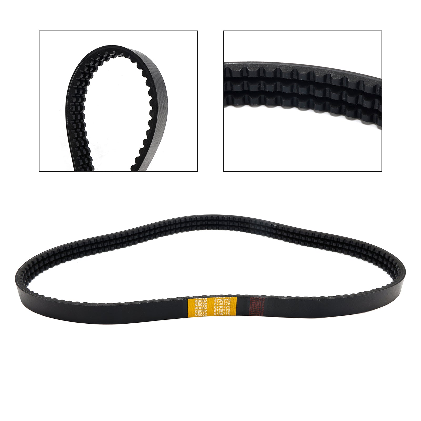 Courroie 'entraînement 6736775 pour chargeur Bobcat 753 S130 S150 S160 S175 S185 S205 T140