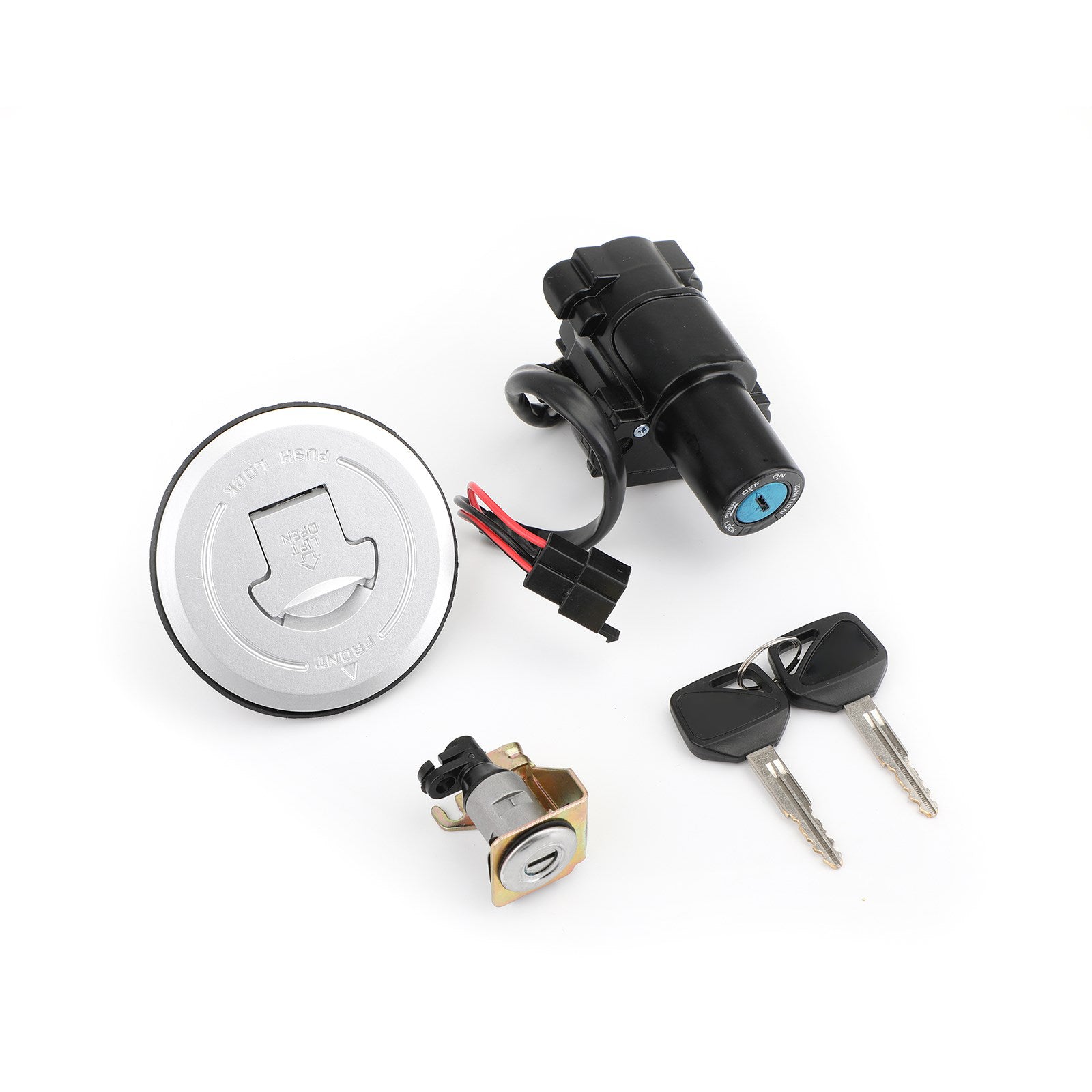 Contactslot Brandstof Gas Cap Seat Lock Key Set Voor Honda CBR250R CBR300R 11-18 Generiek