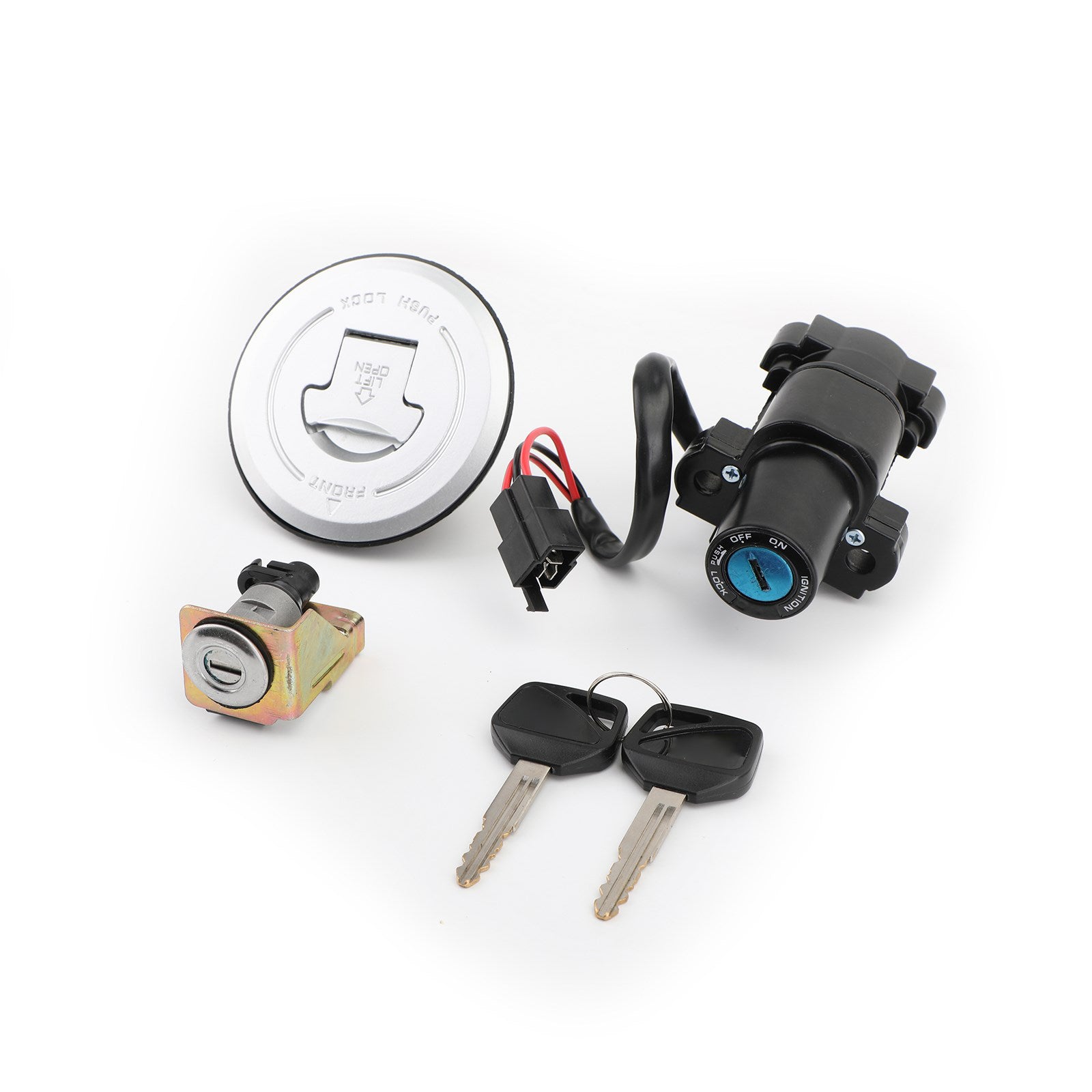 Contactslot Brandstof Gas Cap Seat Lock Key Set Voor Honda CBR250R CBR300R 11-18 Generiek