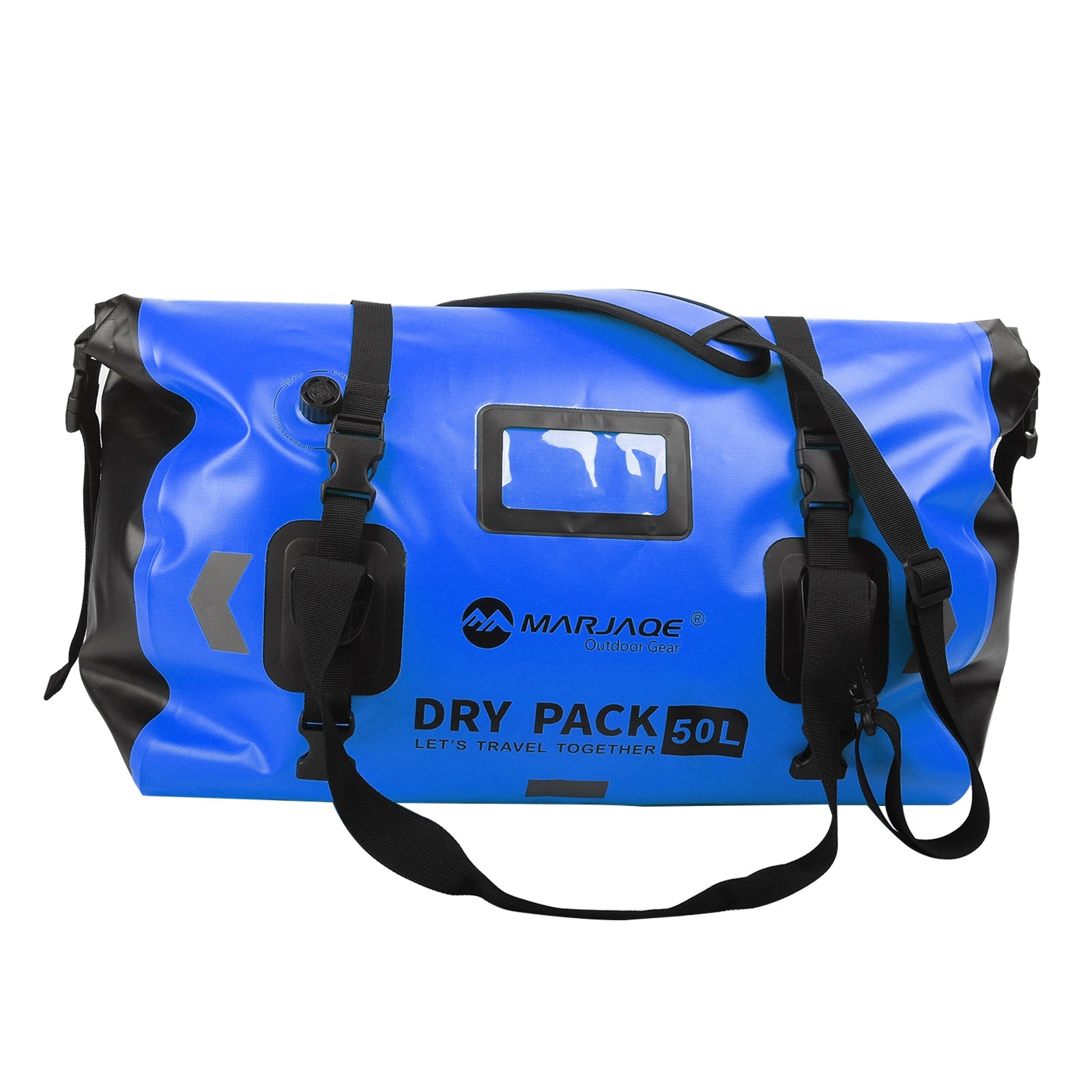 Borsa laterale universale in poliuretano 50 l per moto, giallo