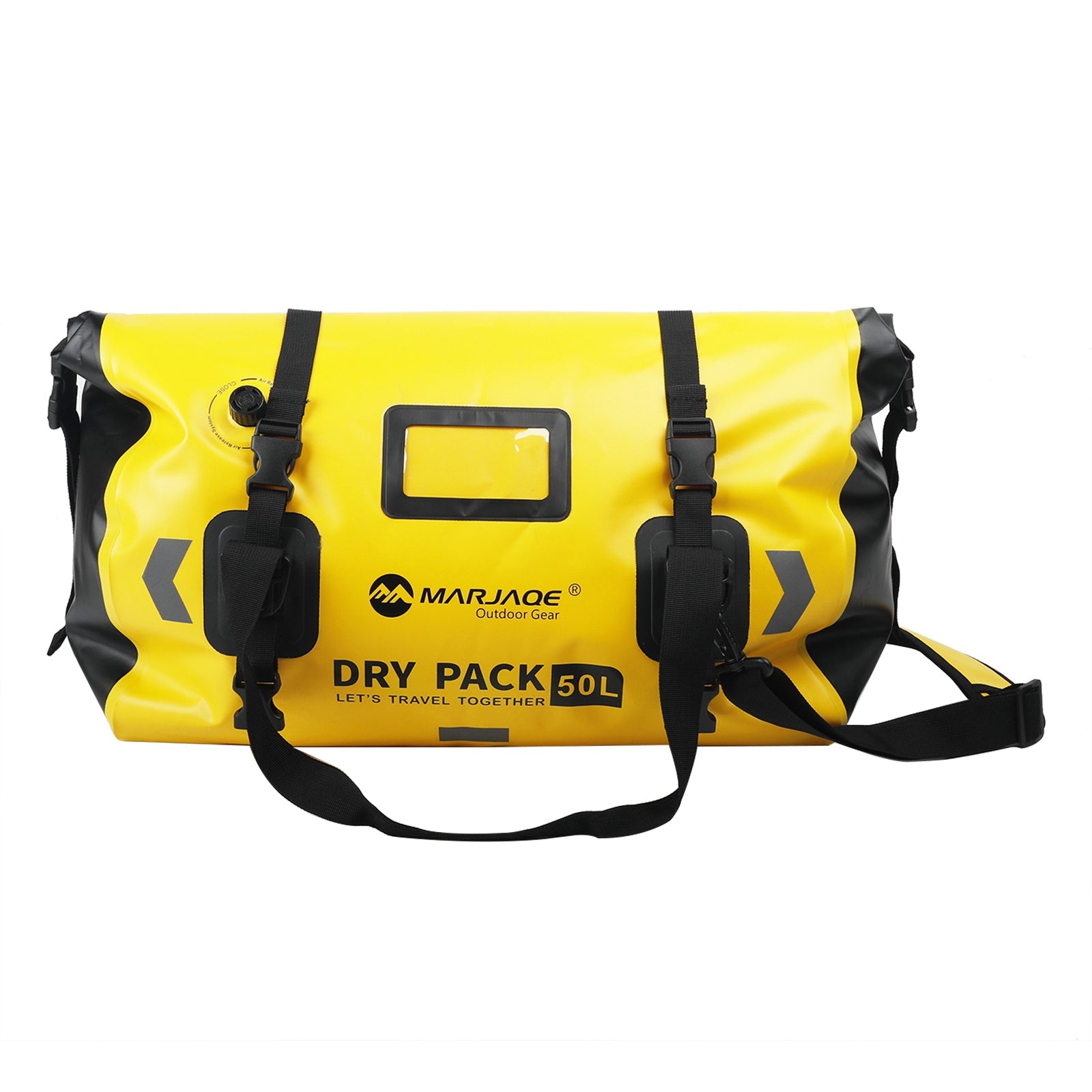 Borsa laterale universale in poliuretano 50 l per moto, giallo