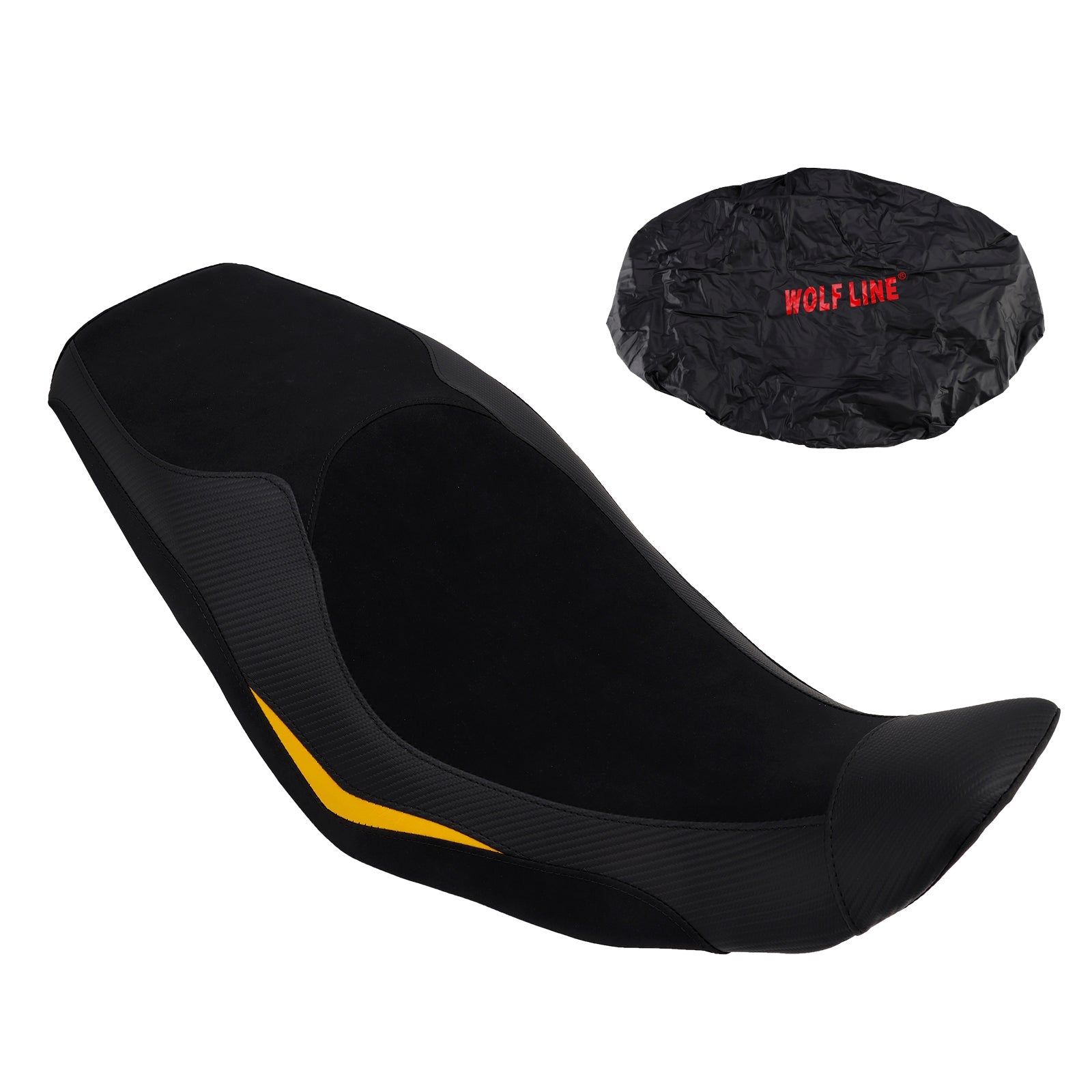 Selle passager avant/arrière pour V-Strom 800 DL800 (2024-2025) - Coussin inférieur rouge/noir