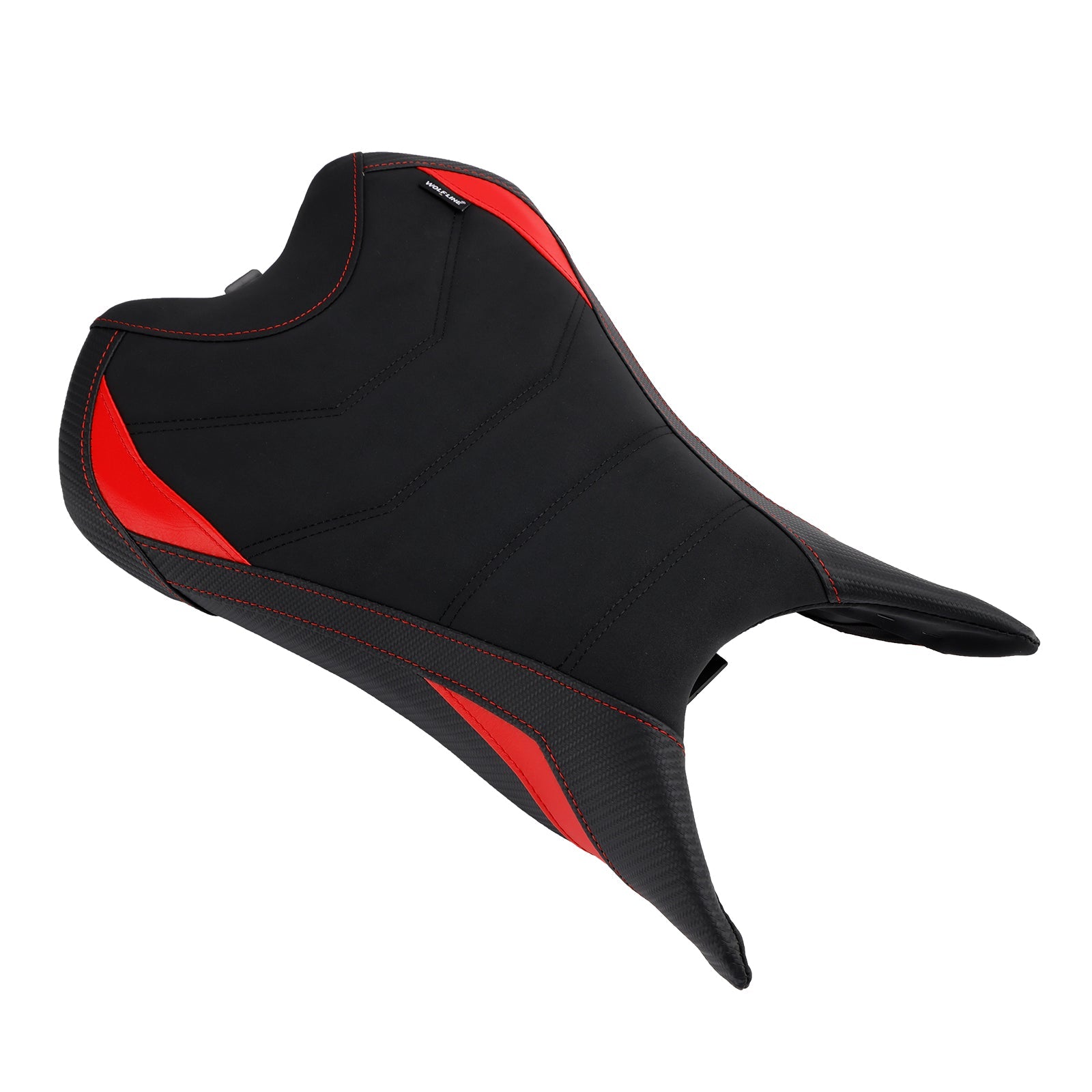 Coussin de siège conducteur avant Raider rouge pour Street Triple 765R/RS (2023-2025).