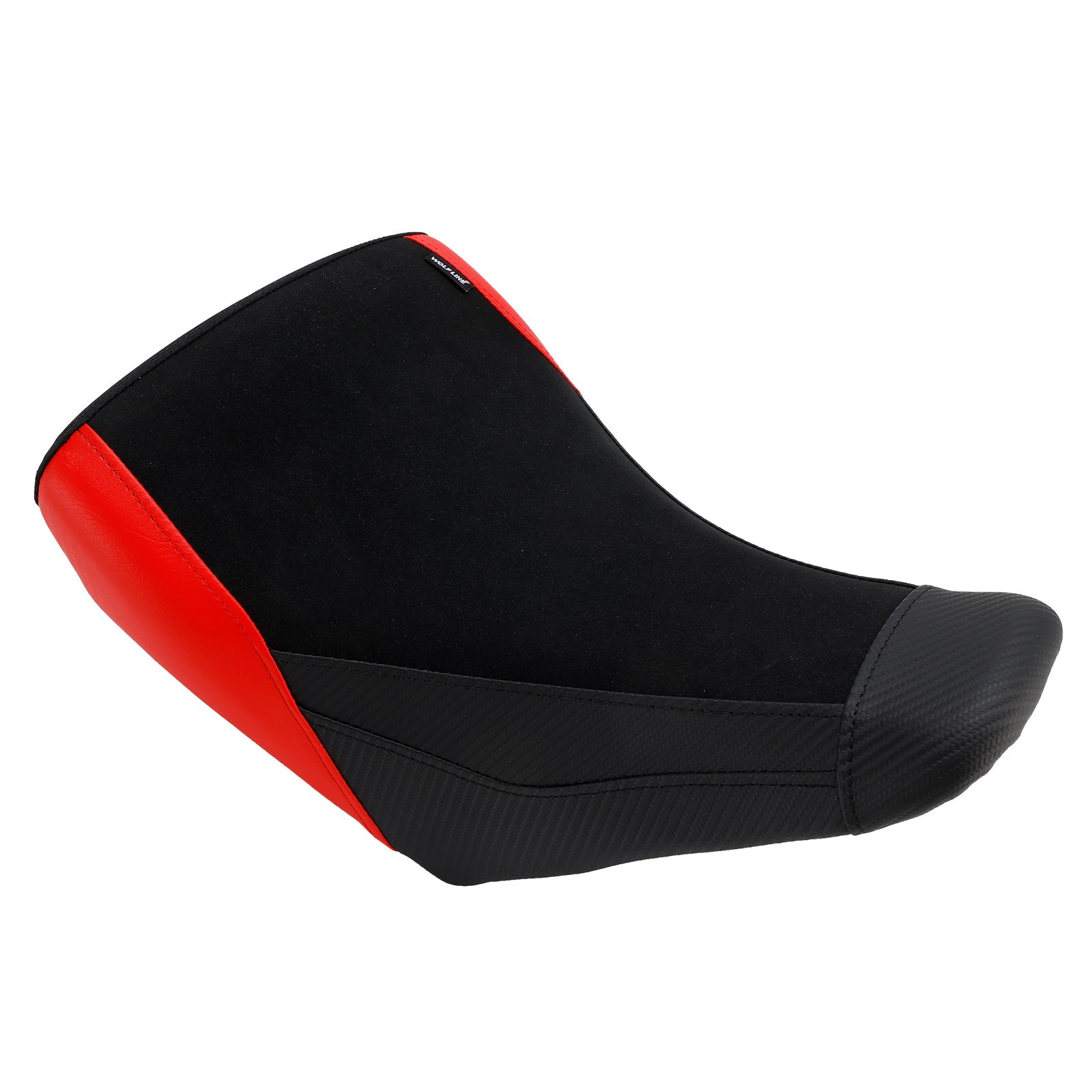 Rdeče-rumen sovoznikov sedež Raider za Suzuki V-Strom DL1050 (2023-2025).