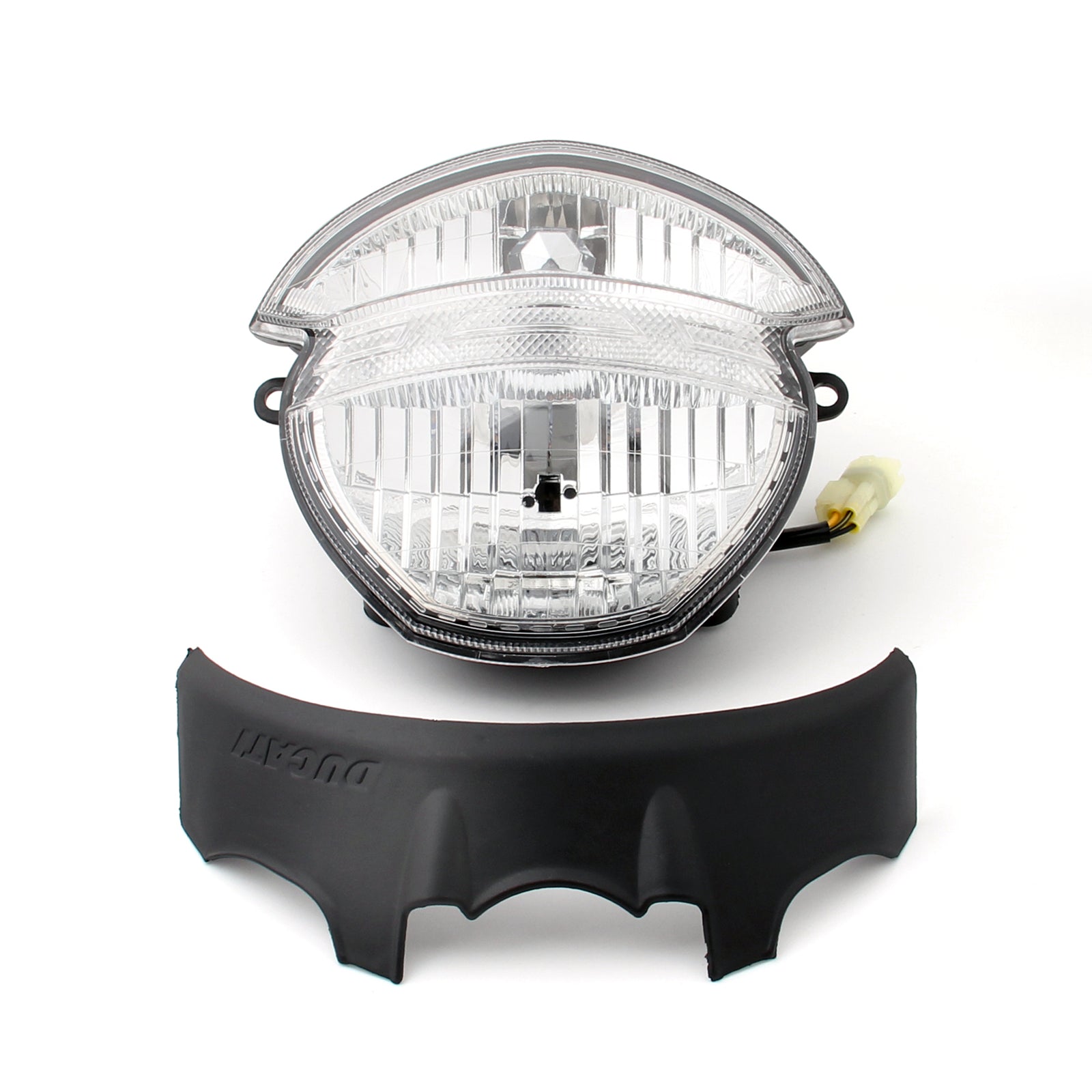 Reflektor przedni + zabezpieczenie dla Ducati Monster 659 696 795 796 M1000 Generic