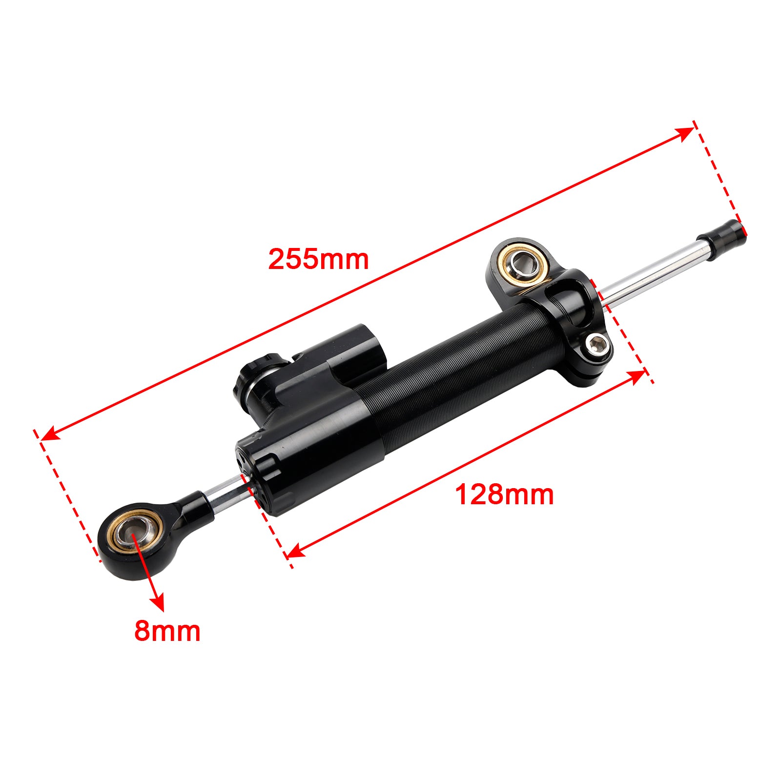 Stabilisateur d'amortisseur de direction de moto pour HONDA CB400 SUPER FOUR 1996-2015 noir générique