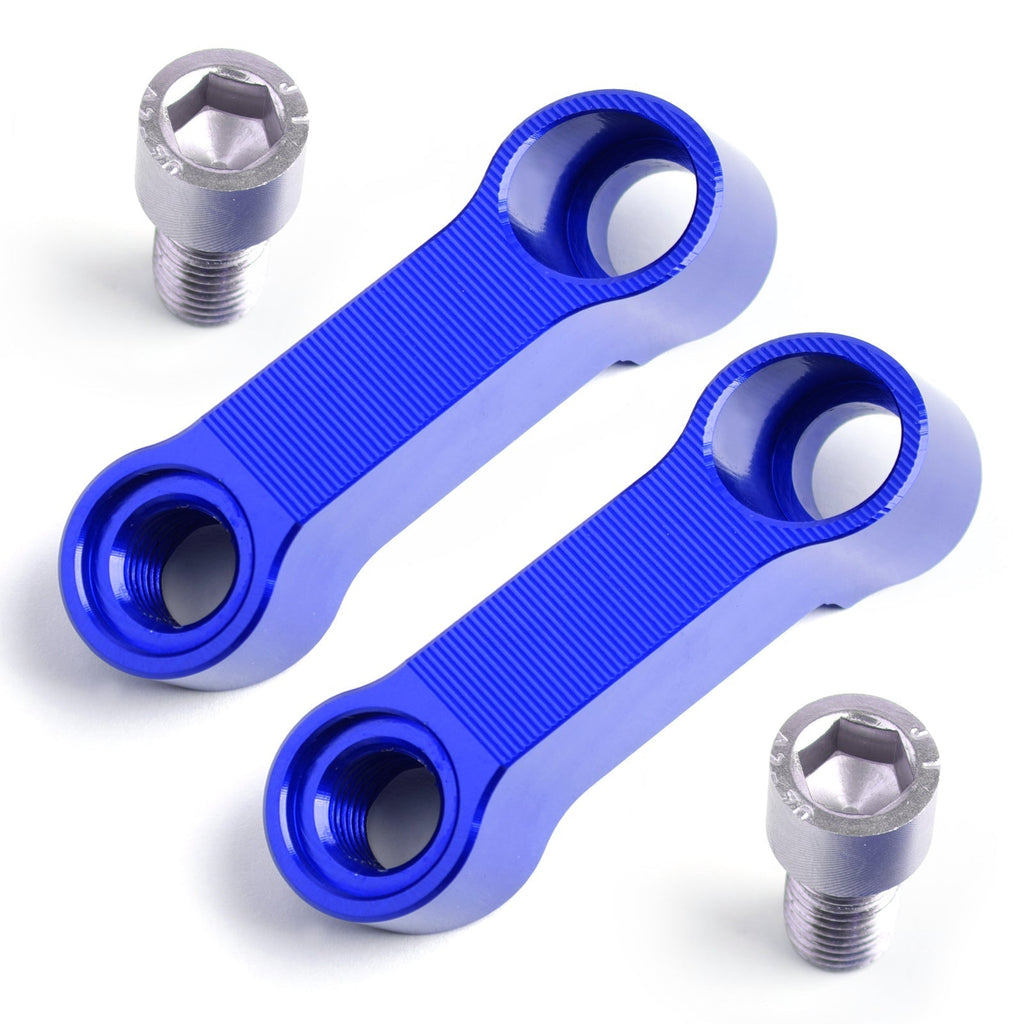 Paar 10-mm-Aluminium-Motorradspiegelverlängerungen für Honda