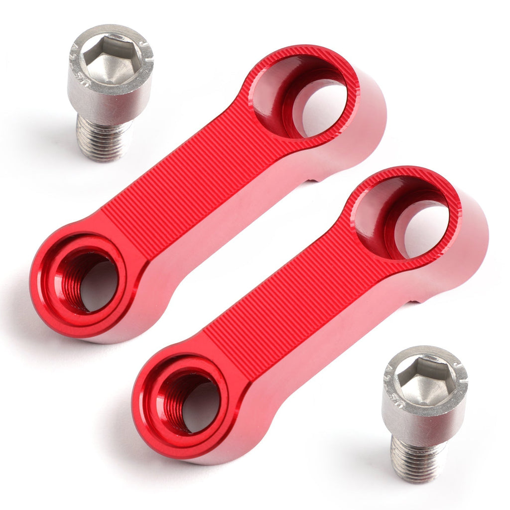 Paar 10-mm-Aluminium-Motorradspiegelverlängerungen für Honda