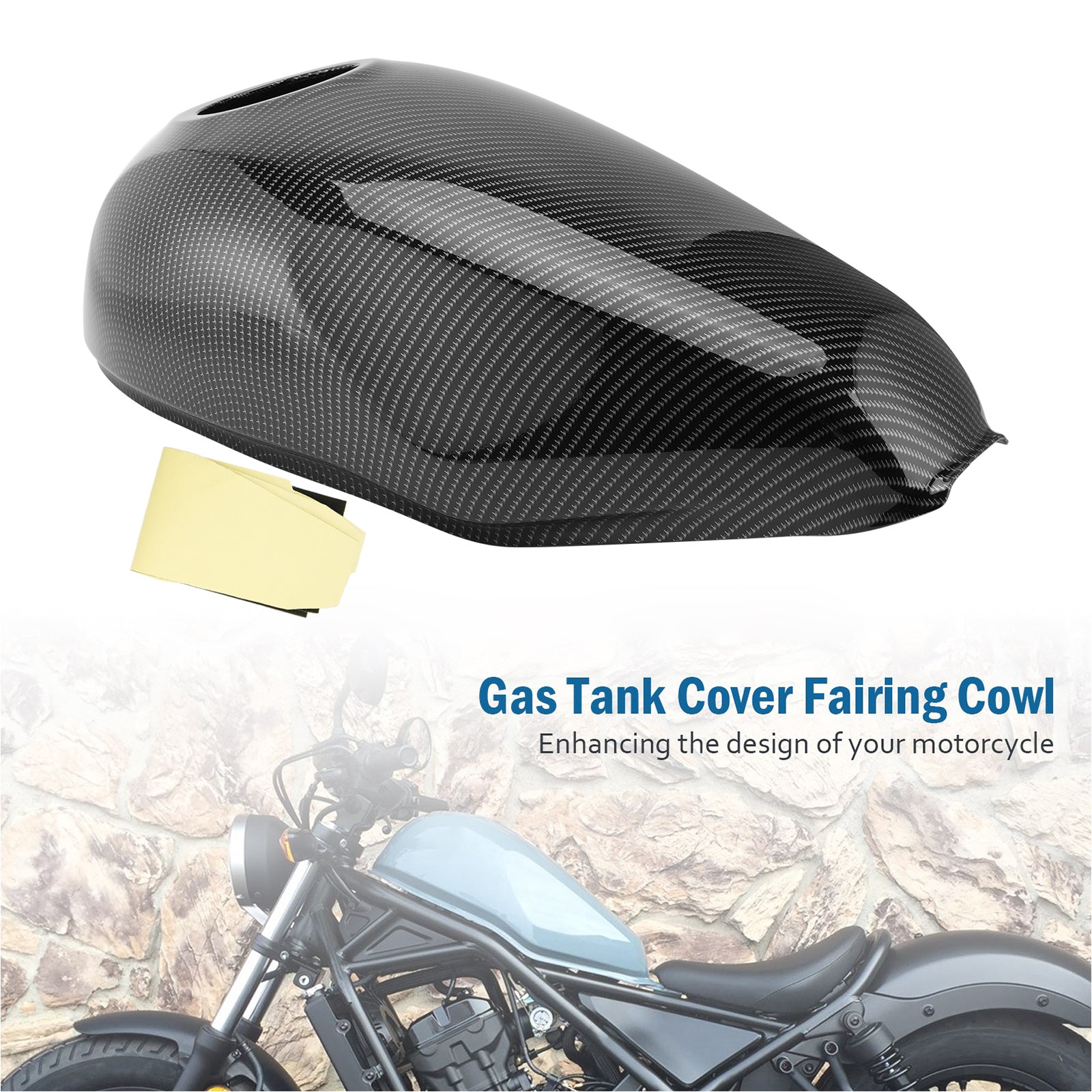Capot de carénage de garniture de réservoir de gaz pour Honda Rebel CMX300 2021-2022 CMX500 2017-2023 générique