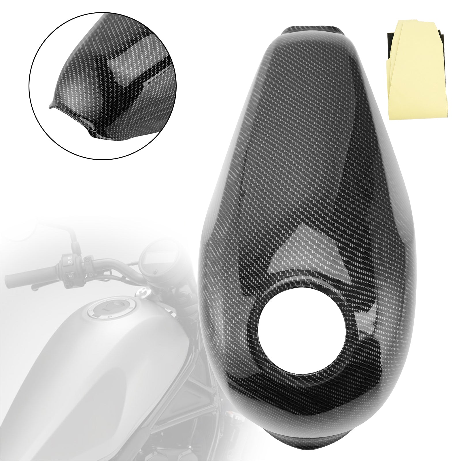 Capot de carénage de garniture de réservoir de gaz pour Honda Rebel CMX300 2021-2022 CMX500 2017-2023 générique