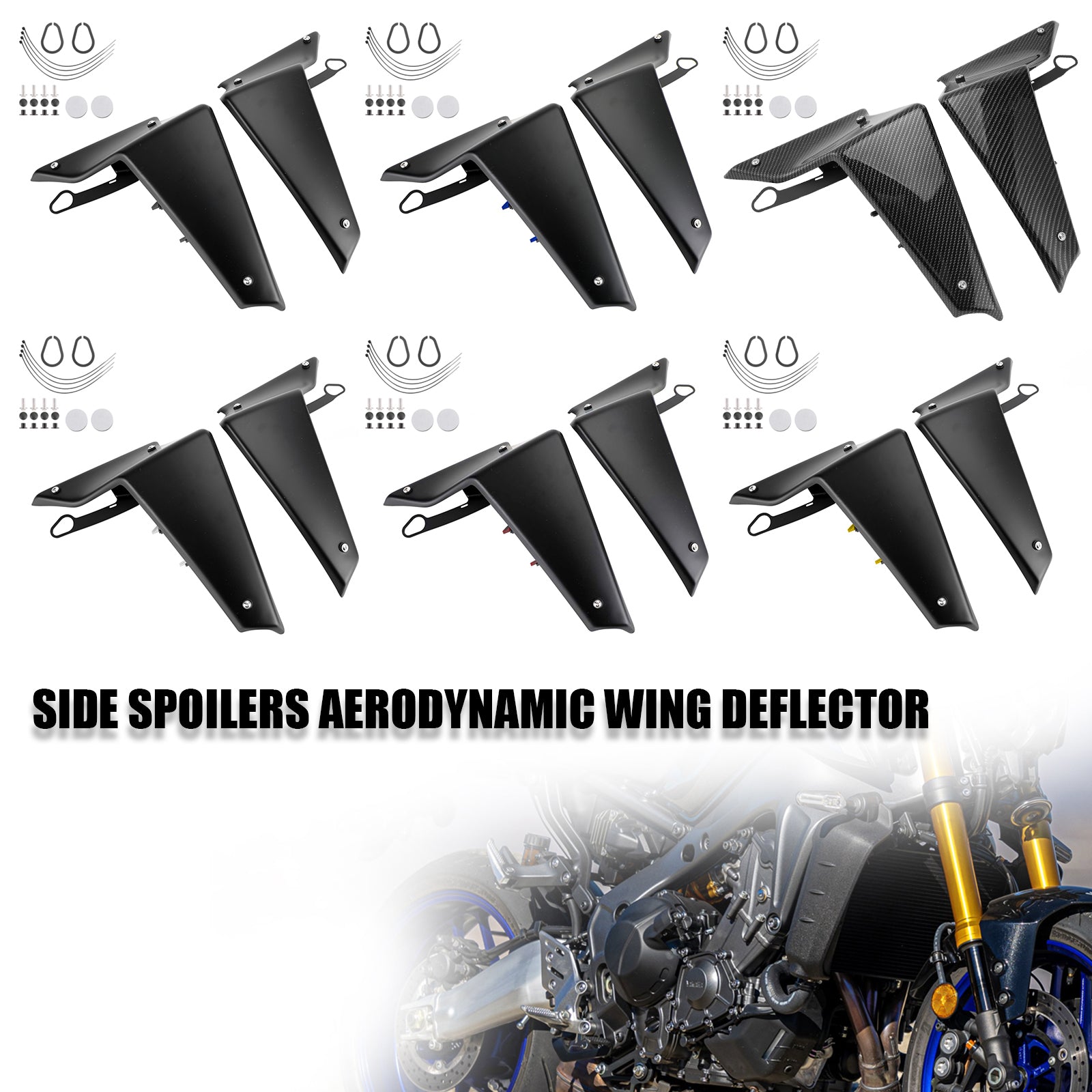 Aerodynamische vleugel-deflector Yamaha MT-09 SP FZ 09 2021-2022
