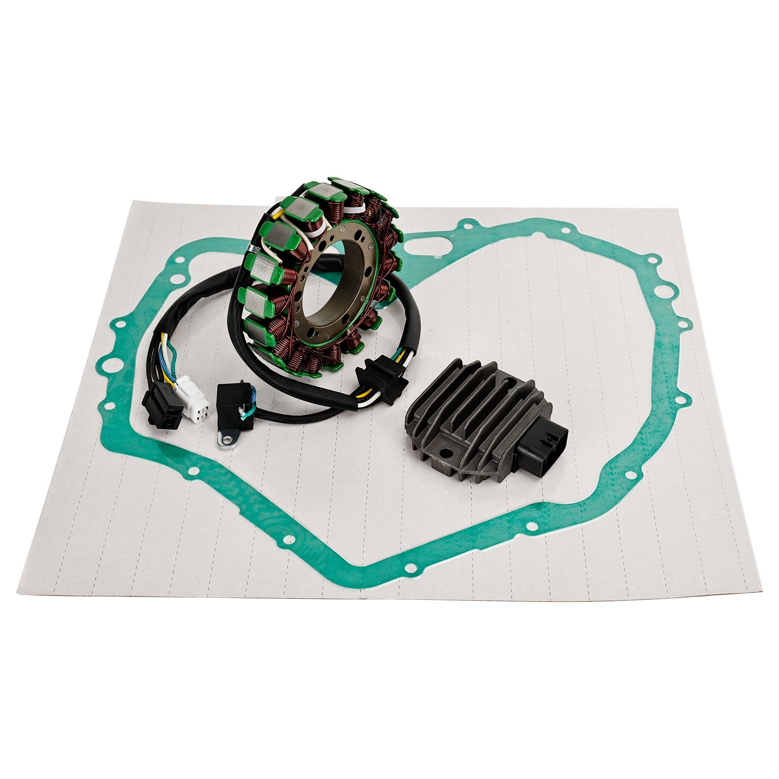 Bobinage de Stator Magnéto + Régulateur Tension + Joint Assemblage pour Suzuki LTF400 Eiger 2002-2007