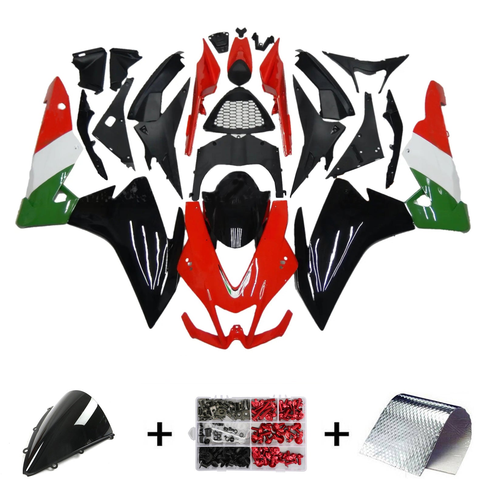 Amotopart Aprilia RSV4 1000 2009-2015 ABS muovinen korirakennesarja