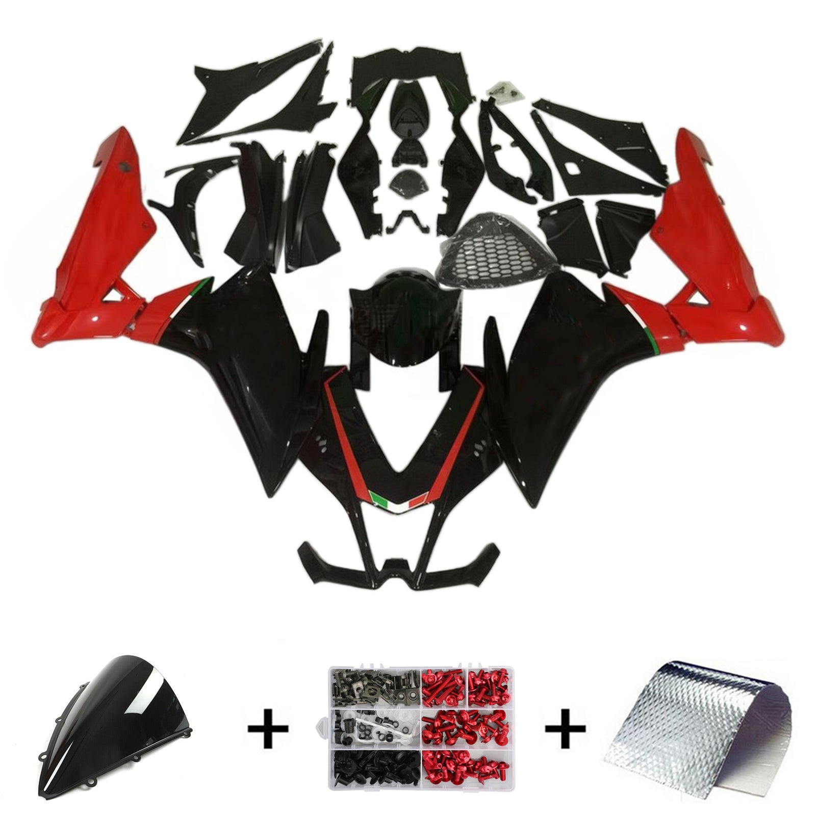 Amotopart Aprilia RSV4 1000 2009-2015 Zestaw owiewek plastikowych ABS